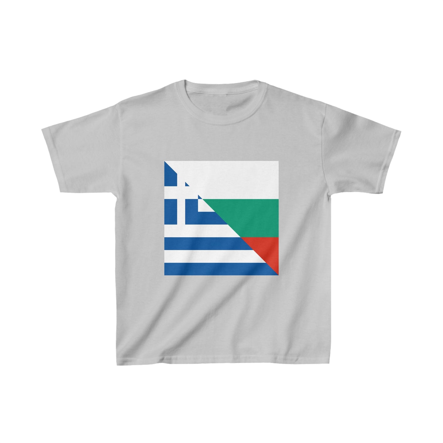 Kids Greece Bulgaria Flag Greek Bulgarian T-Shirt | Unisex Tee Shirt