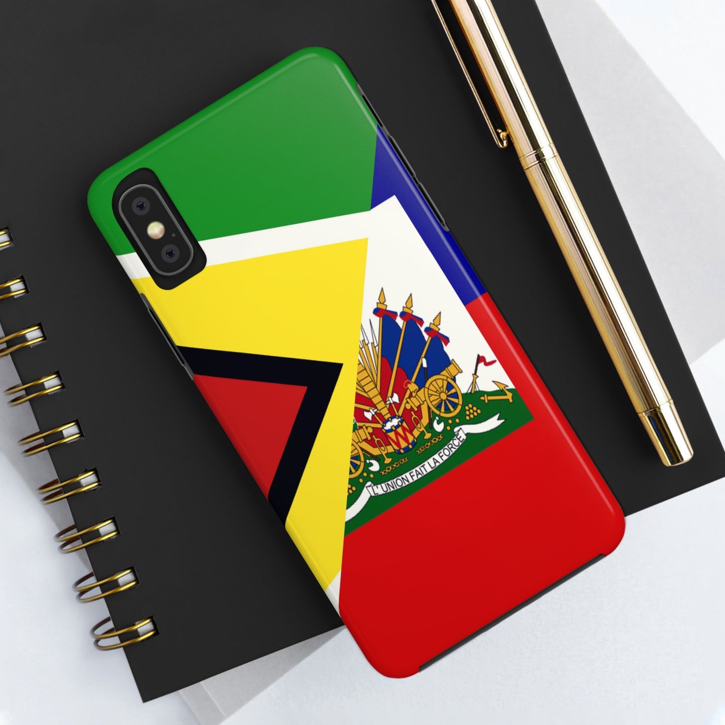 Haiti Guyana Flag Haitian Guyanese Tough Phone Cases