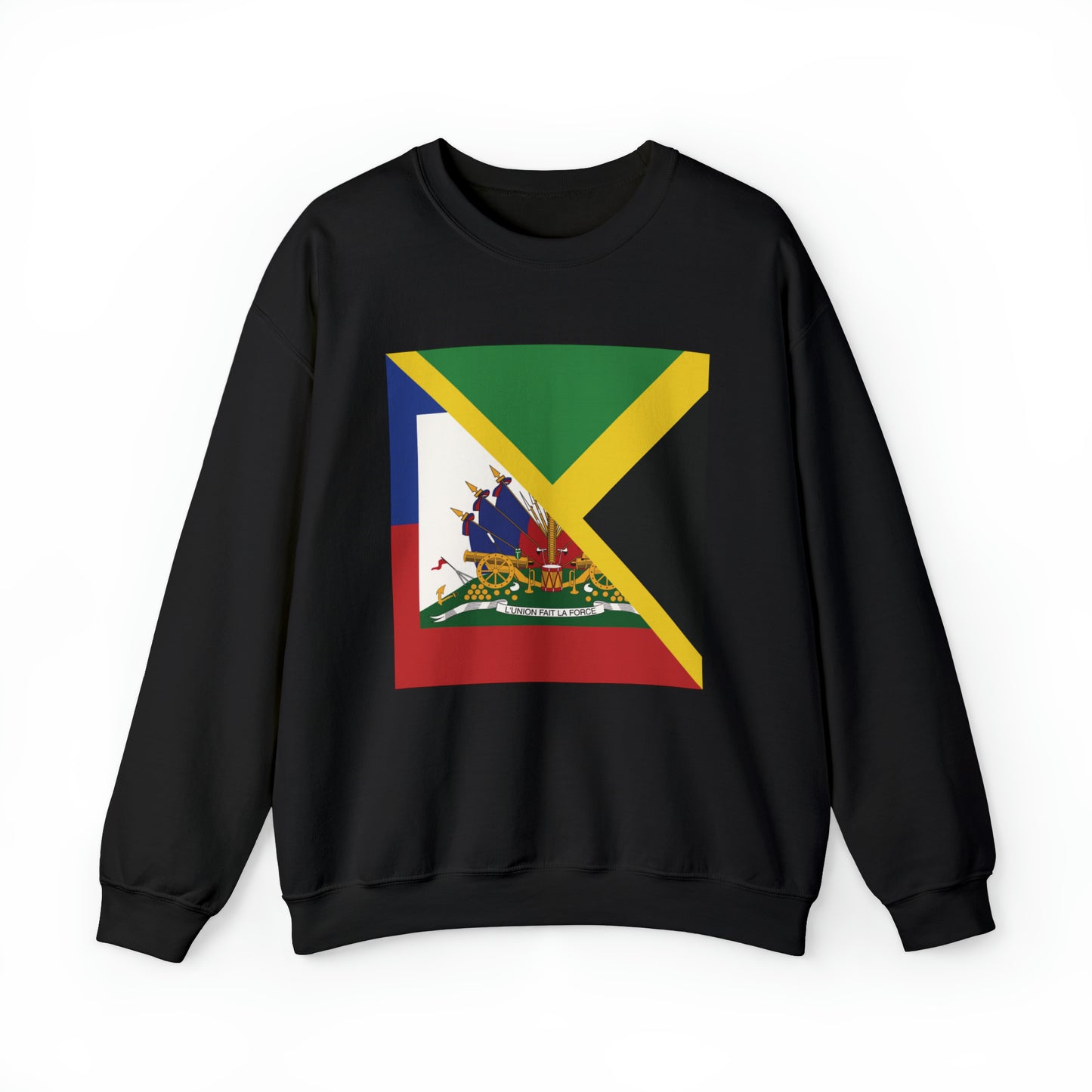 Haitian Jamaican Flag | Half Jamaica Haiti Unisex Sweatshirt