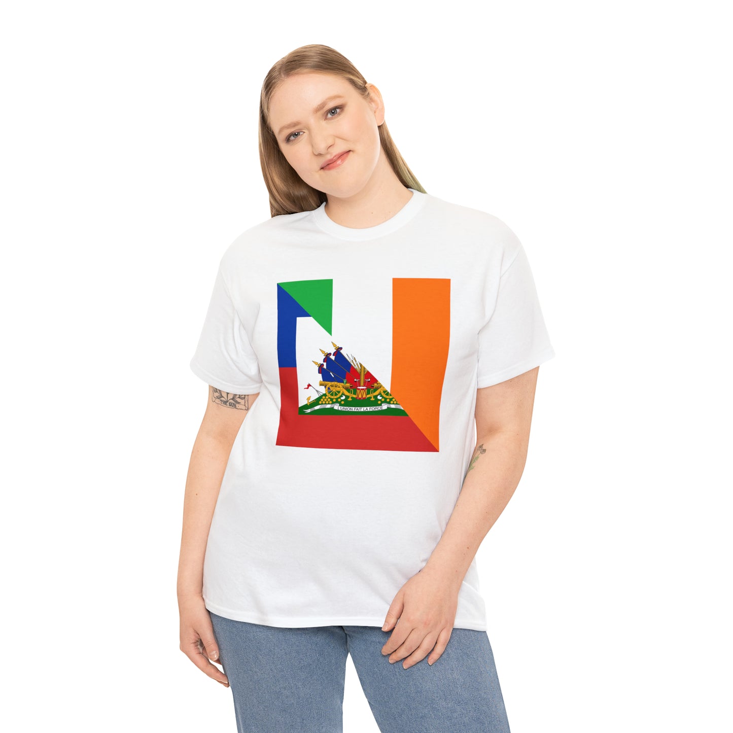 Haitian Irish Flag Half Haiti Ireland T-Shirt | Unisex Tee Shirt