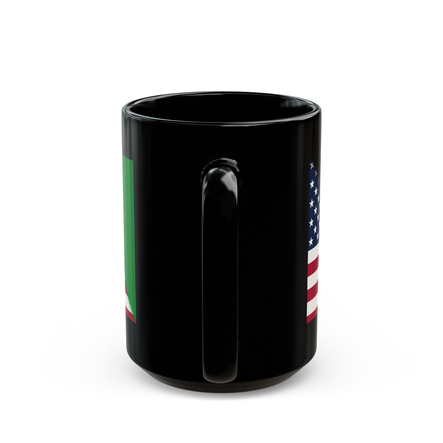 Afghan USA Flag Afghanistan American Black Mug (11oz, 15oz)