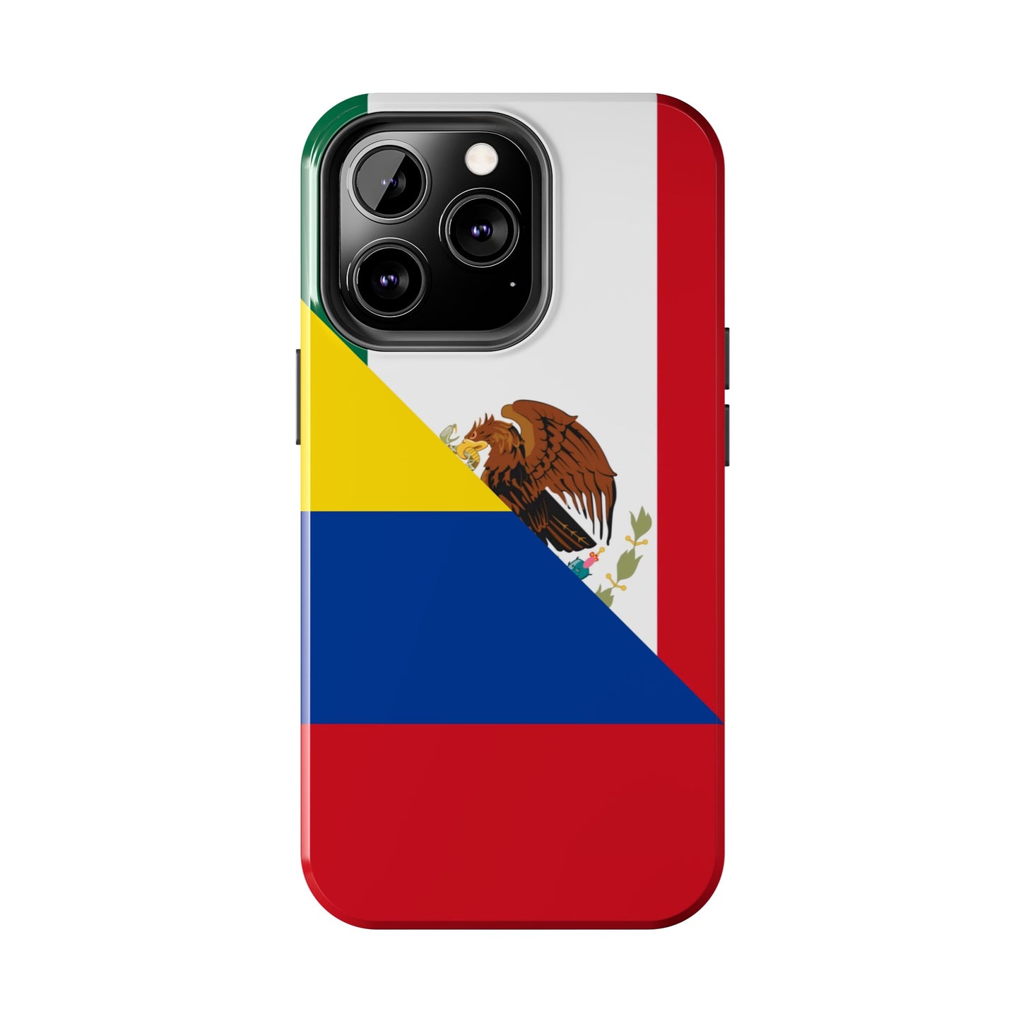 Mexican Colombian Flag Half Mexico Colombia Tough Phone Cases