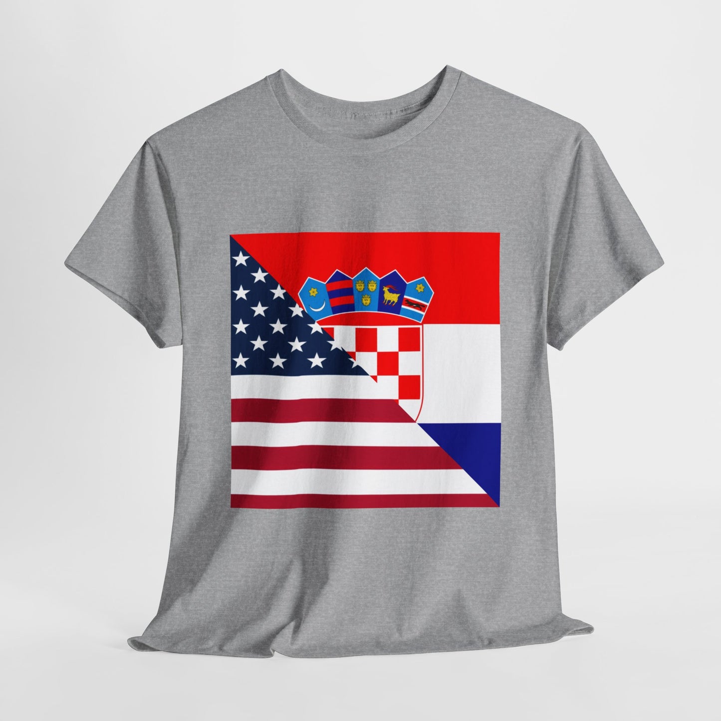 Croatian American Flag T-Shirt | Unisex Croatia USA Tee