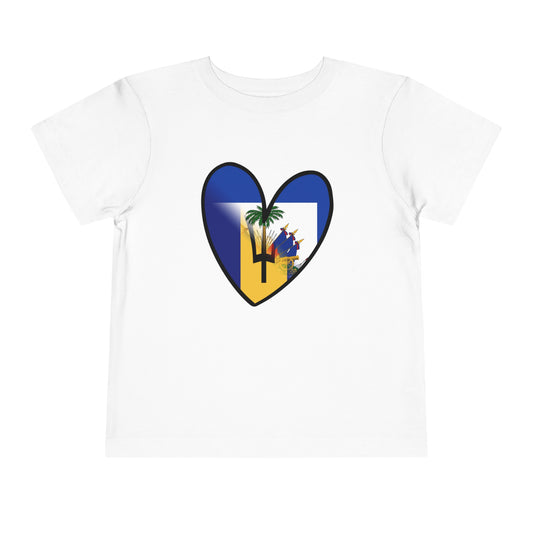 Haitian Bajan Toddler Short Sleeve Tee | Haiti Barbados