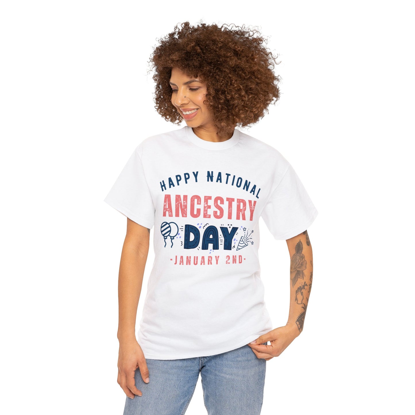 Ancestry Day January 2nd Happy National T-Shirt | Unisex Tee Shirt