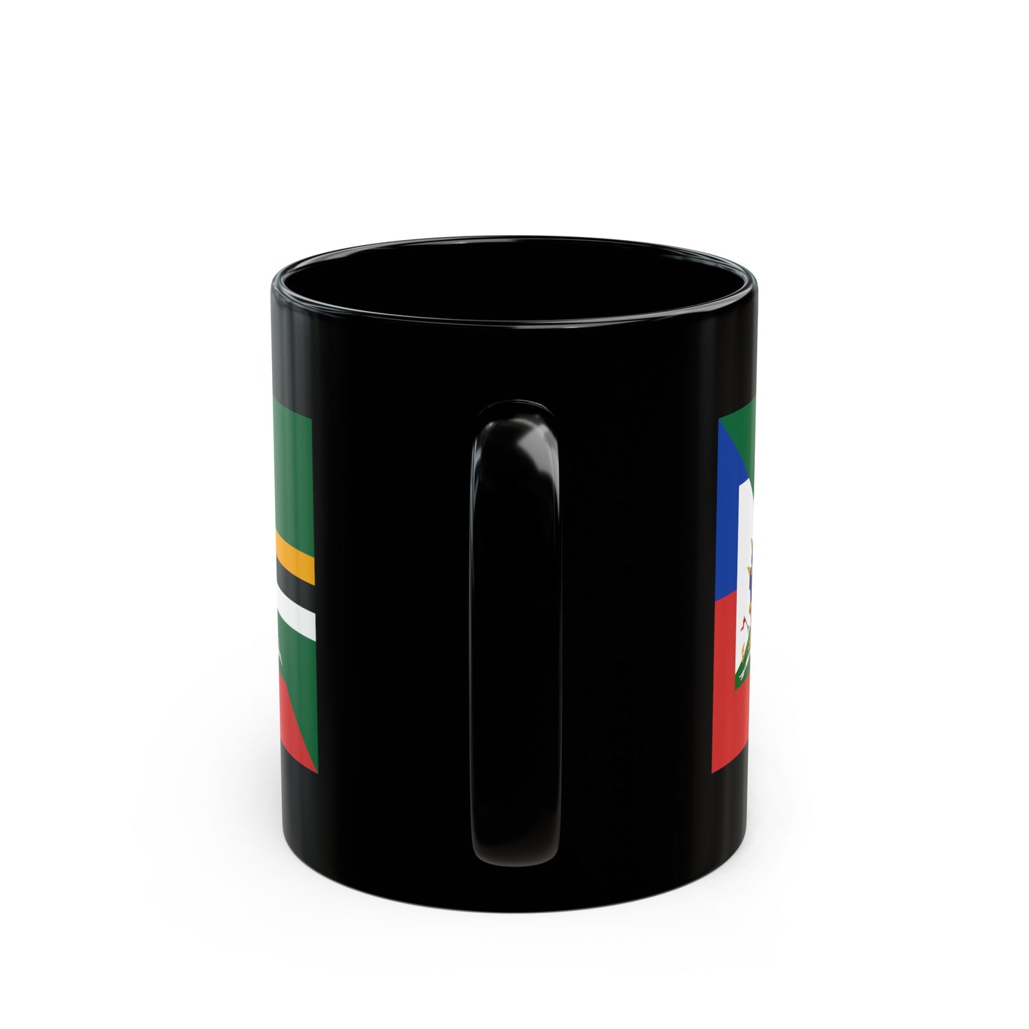 Dominica Haiti Flag Dominican Haitian Black Mug (11oz, 15oz)