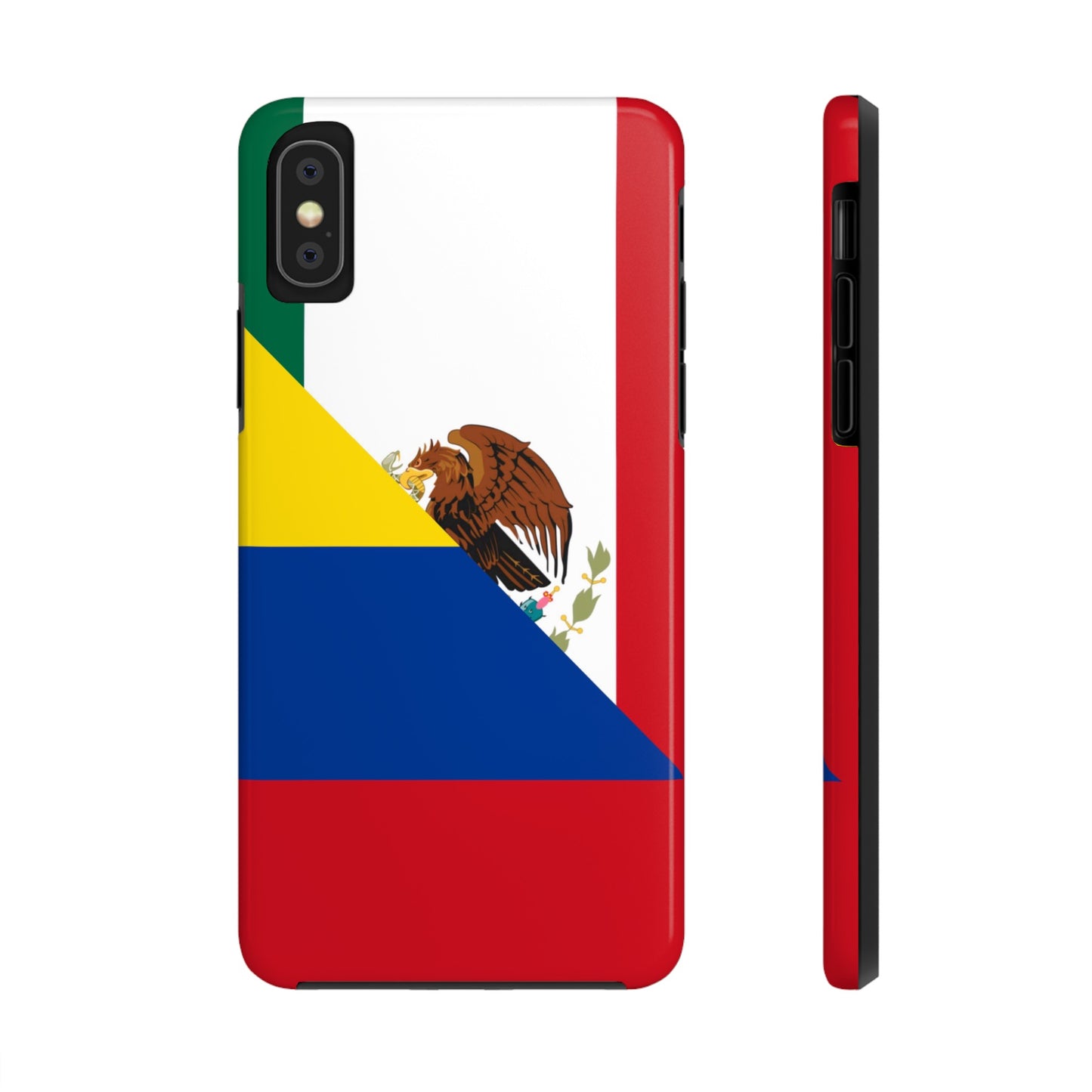 Mexican Colombian Flag Half Mexico Colombia Tough Phone Cases