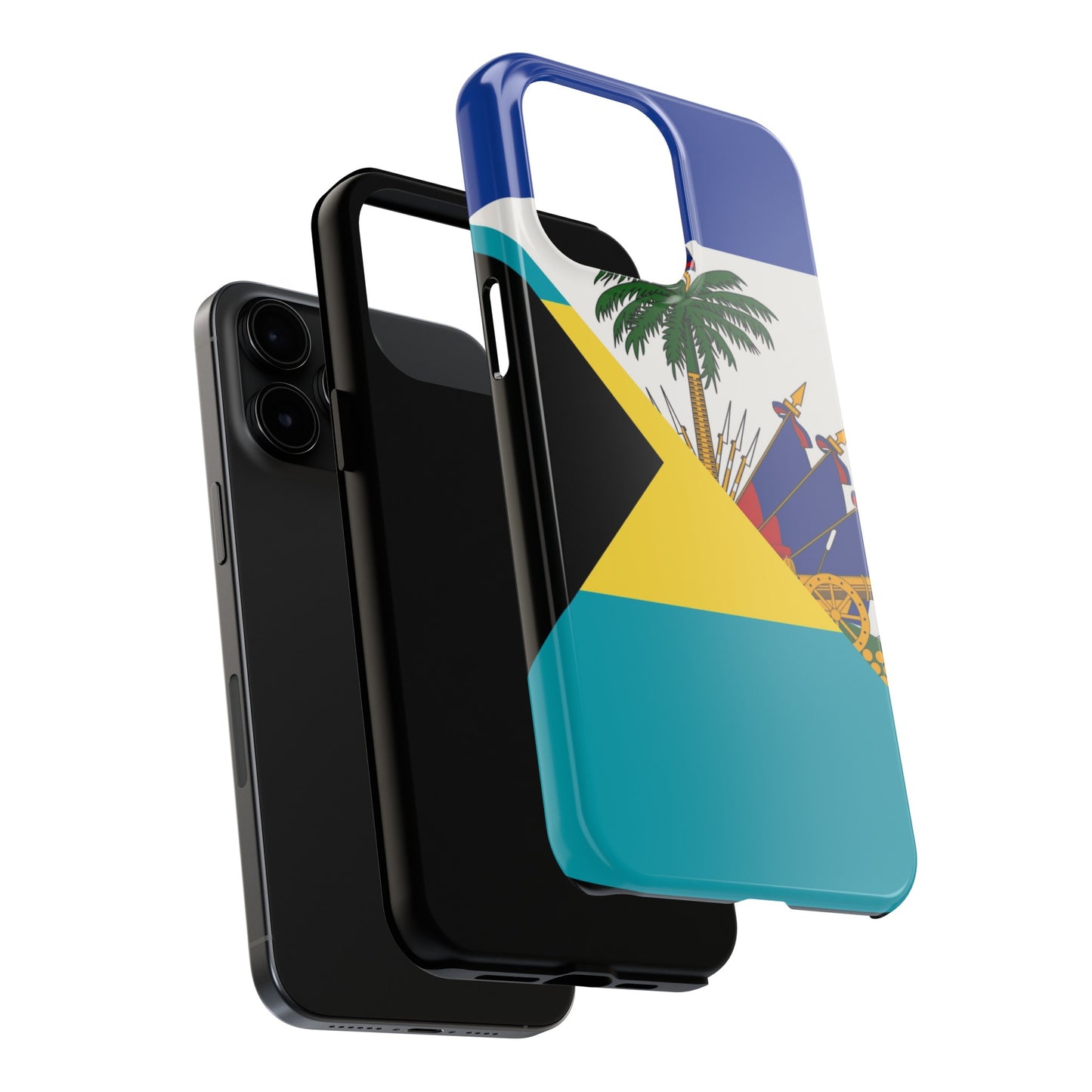 Bahamas Haiti Flag Bahamian Haitian Tough Phone Cases