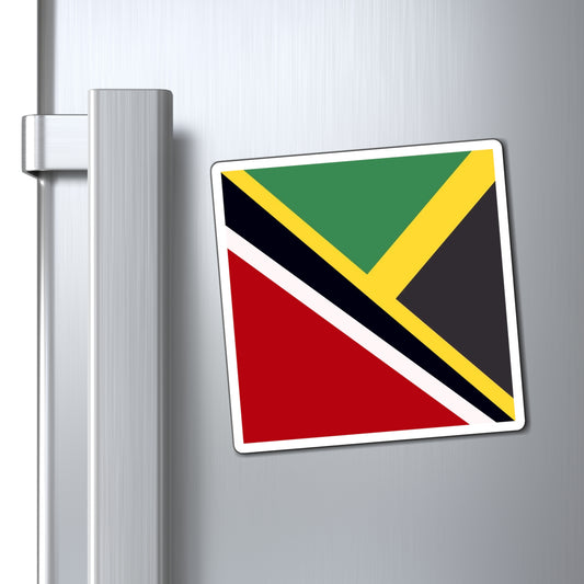 Trini Jamaican Flag | Trinidad Jamaica Flag Magnet