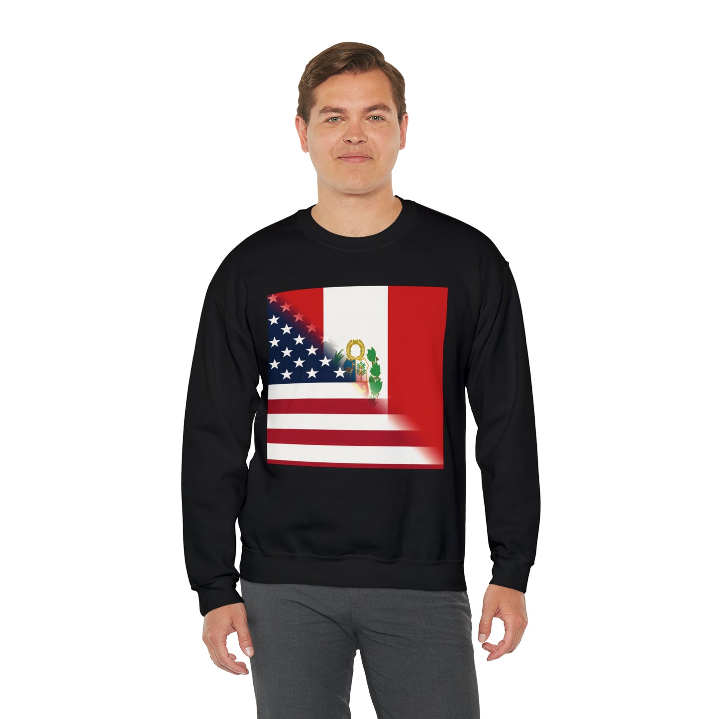 Peru America Flag | Peruvian American Flag Unisex Sweatshirt