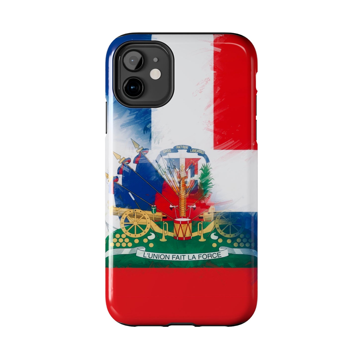 Haiti DR Flag Painted Haitian Dominican Tough Phone Cases