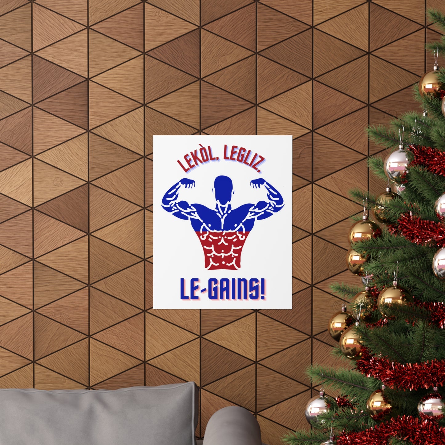 Lekol Legliz LeGainz Premium Matte Poster | Haitian Art