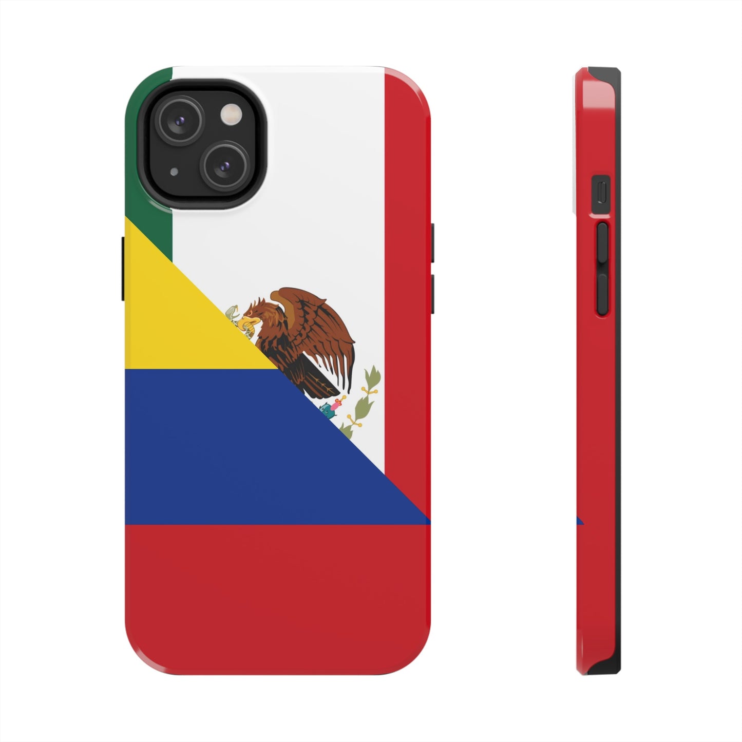 Mexican Colombian Flag Half Mexico Colombia Tough Phone Cases