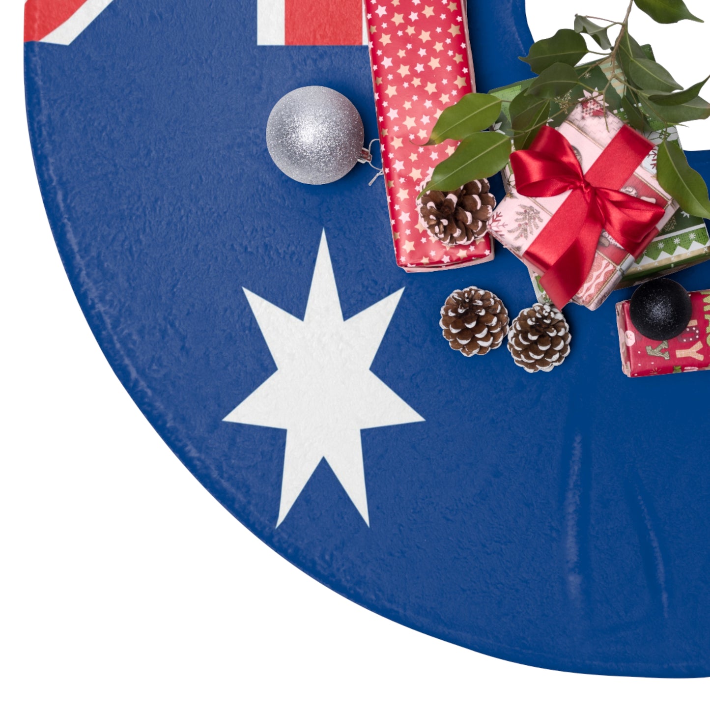 Australian Canadian Flag Half Australia Canada Christmas Tree Skirt