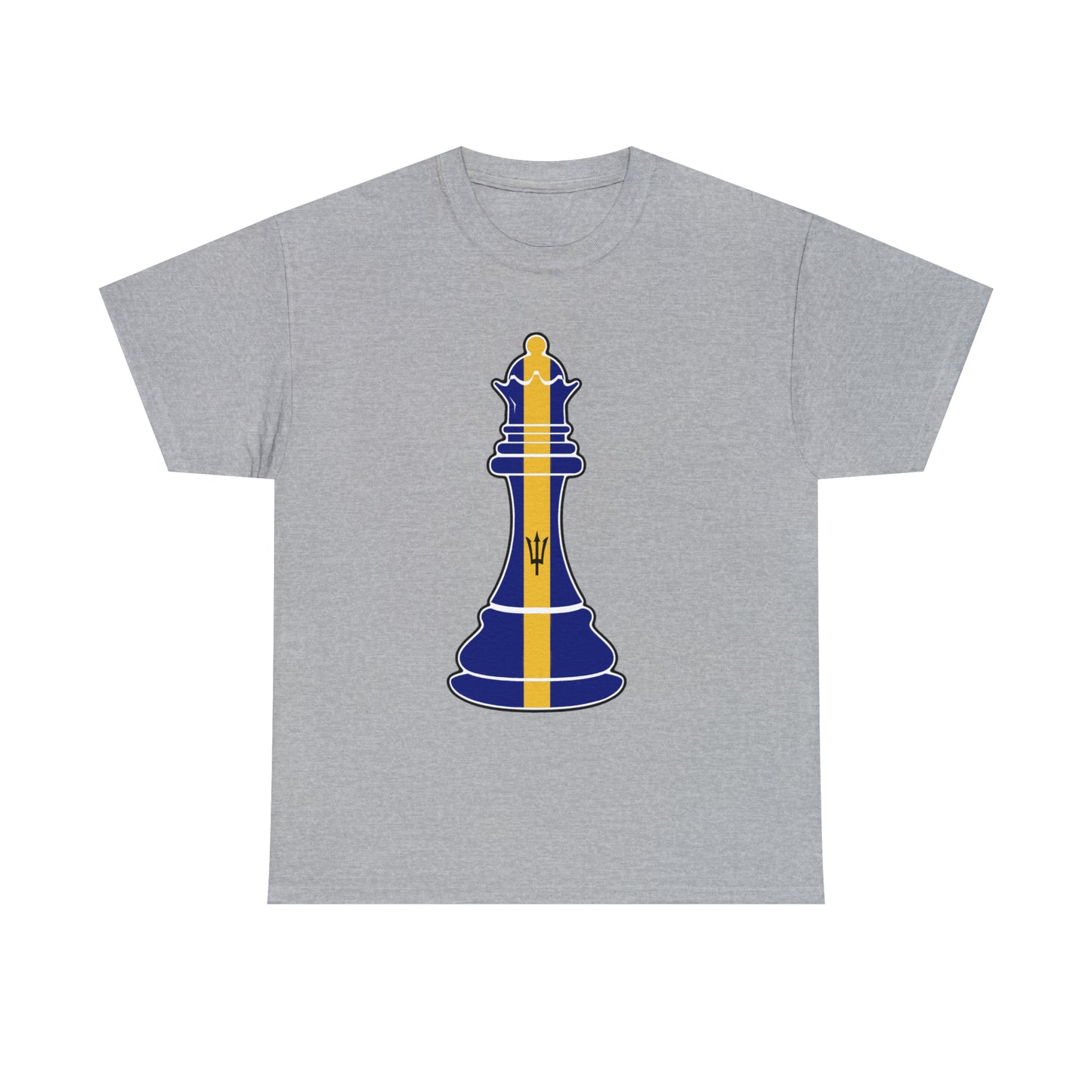 Bajan Queen Flag Chess Piece Barbados T-Shirt | Unisex Tee Shirt