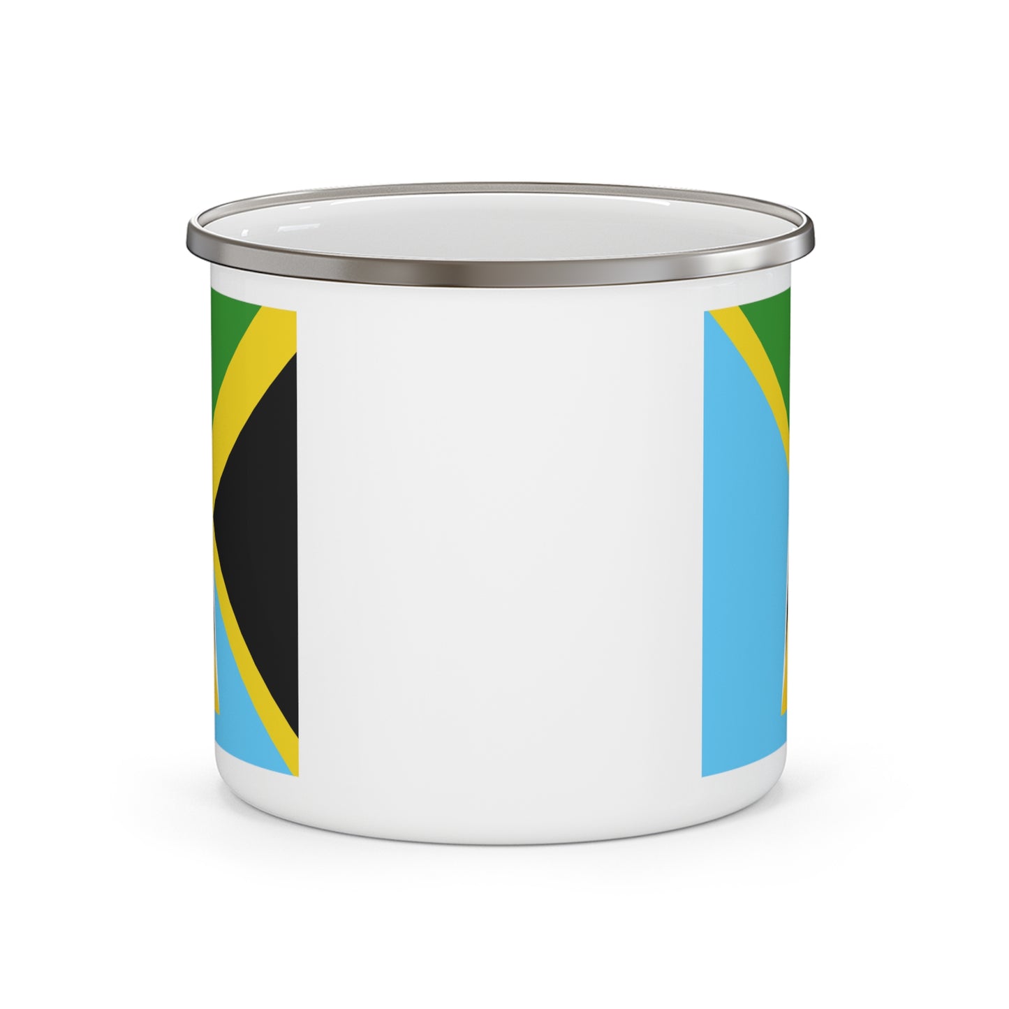 Jamaica St Lucia Flag Jamaican 12oz Enamel Mug