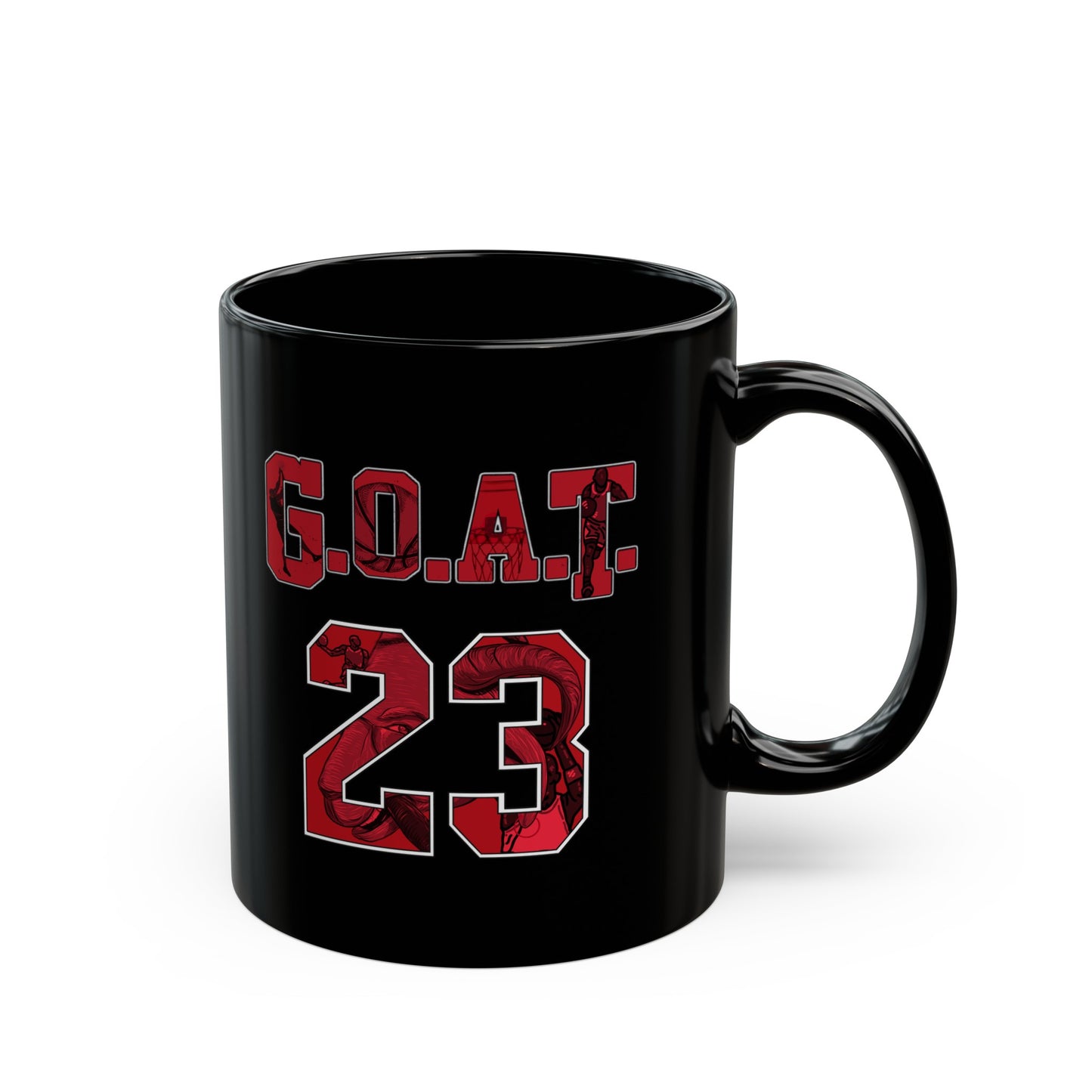 Goat 23 Bulls Black Mug (11oz, 15oz)