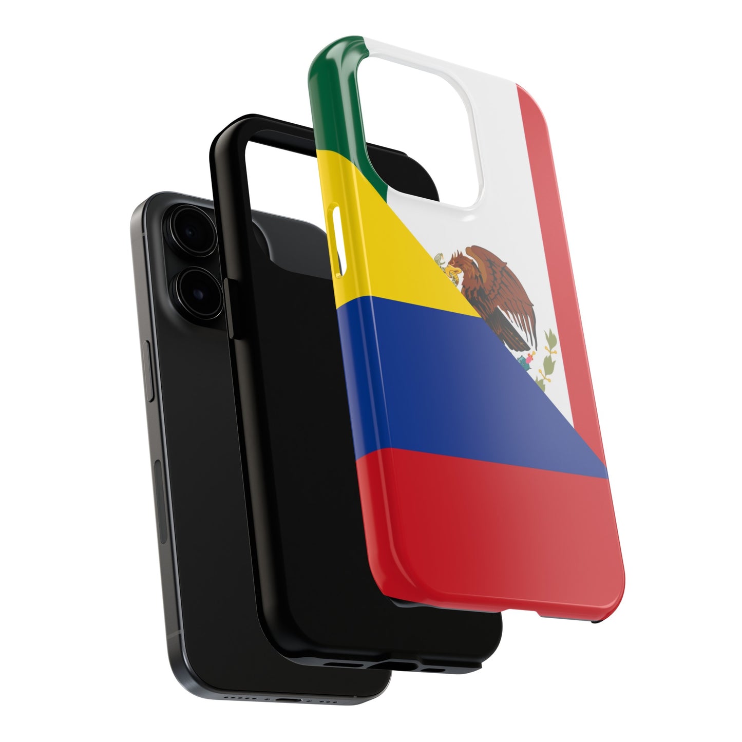 Mexican Colombian Flag Half Mexico Colombia Tough Phone Cases