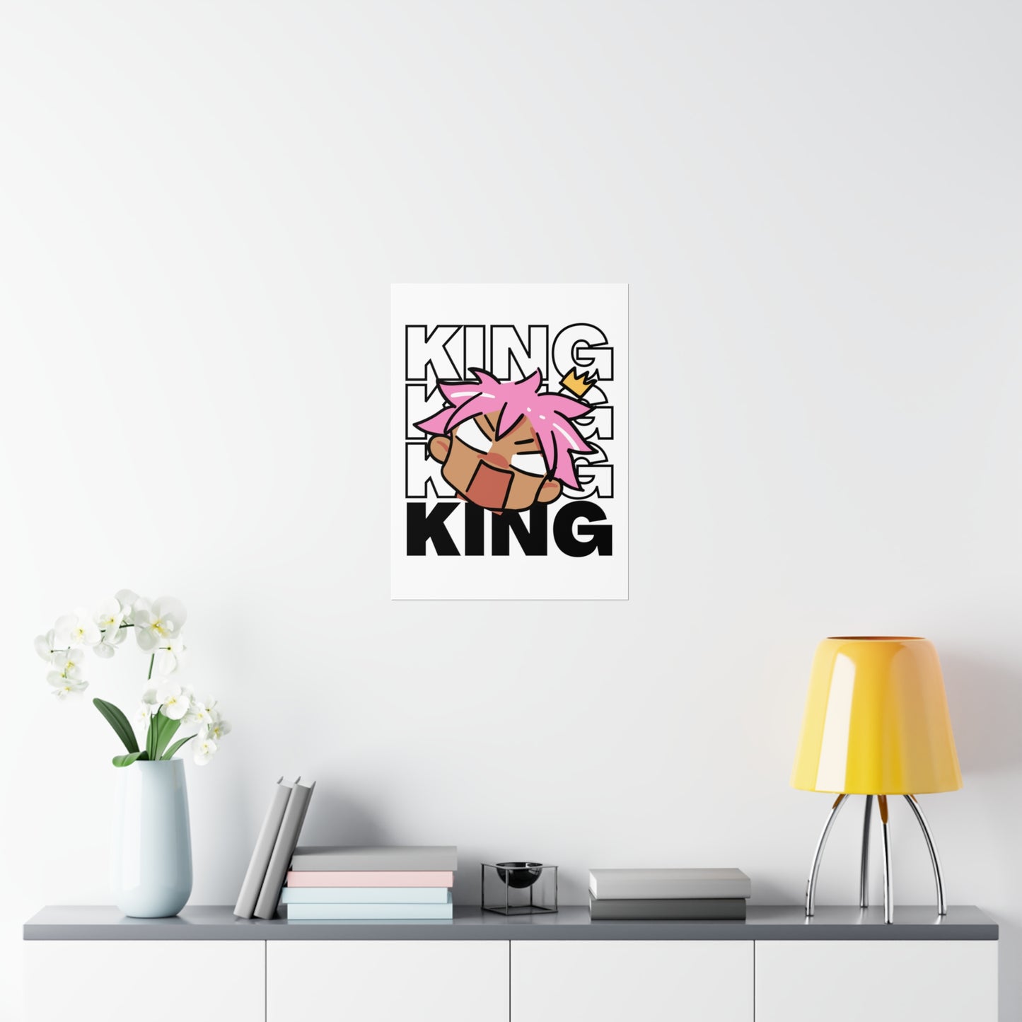 Anime King Royalty Crown Premium Matte Poster