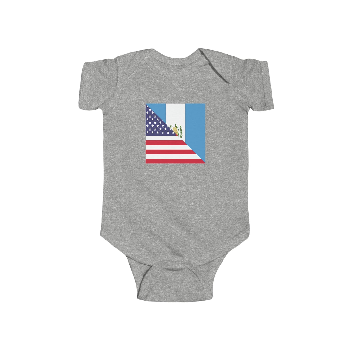 Guatemalan American Flag Baby Bodysuit | Unisex Guatemala USA Newborn Boy Girl