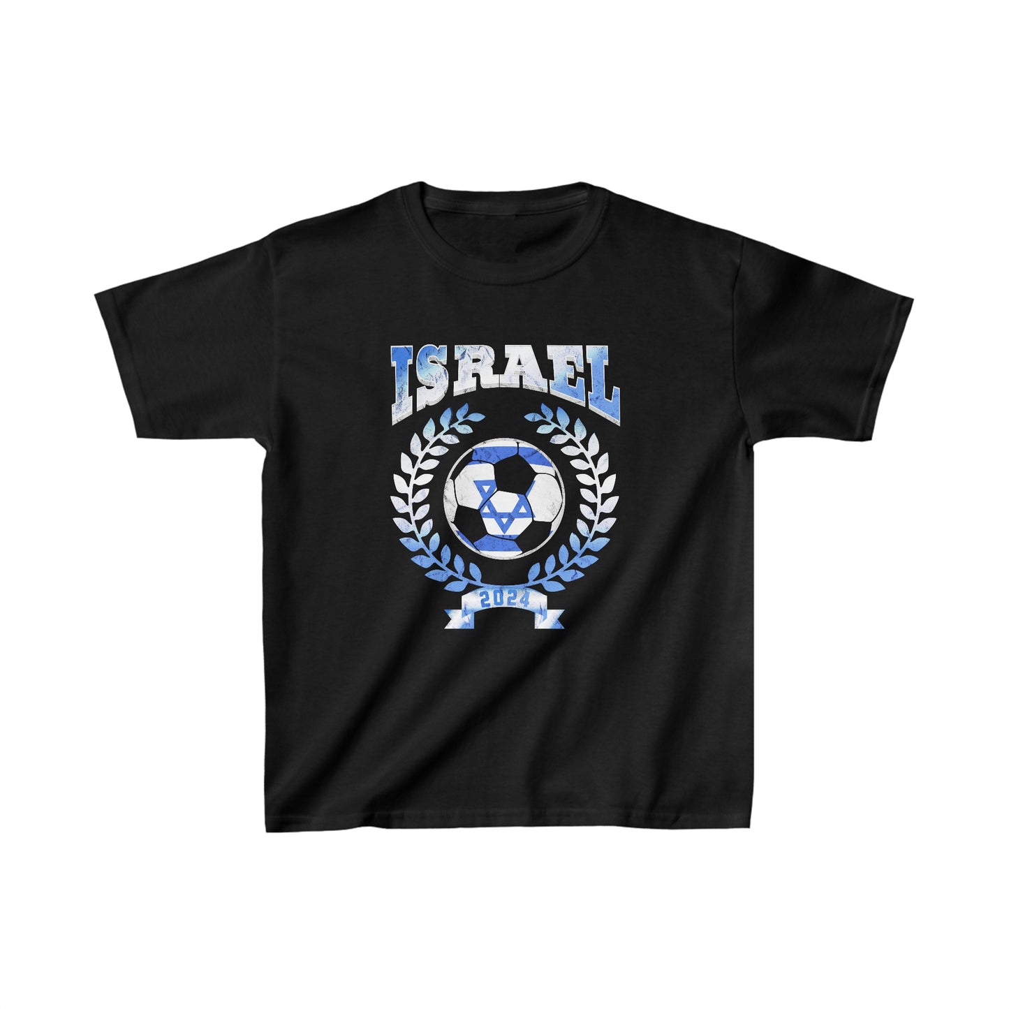 Kids Israel 2024 Soccer Football Championship Games Israeli Team T-Shirt | Unisex Tee Shirt