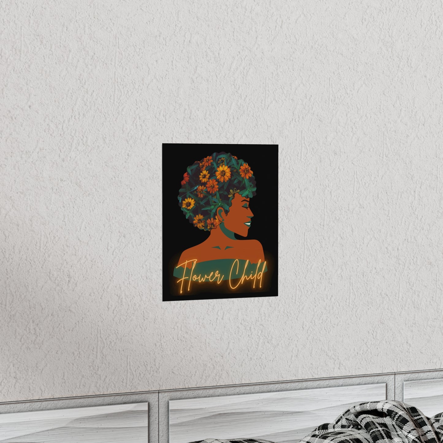 Flower Child |Earth Lady  Premium Matte Poster