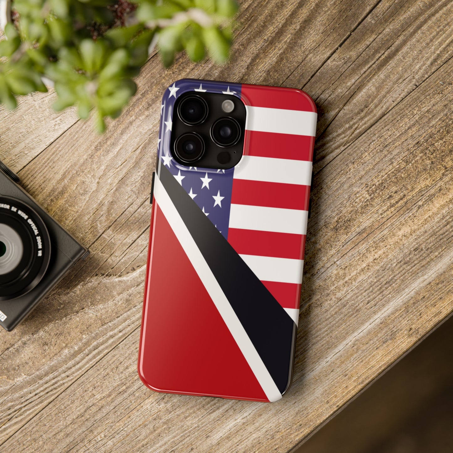 Trinidad American Flag Trini USA Tough Phone Cases