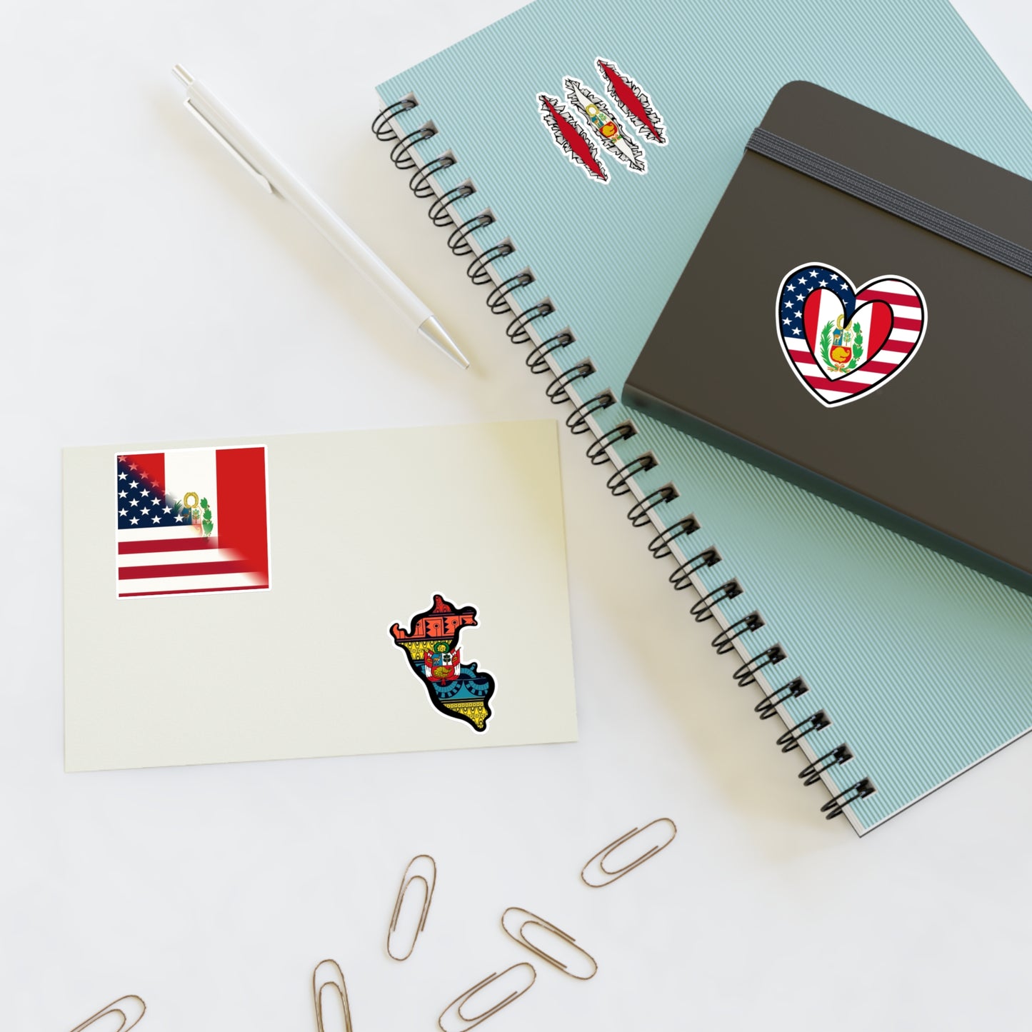 Peruvian Flag Sticker Sheets | Peru Stickers Pack