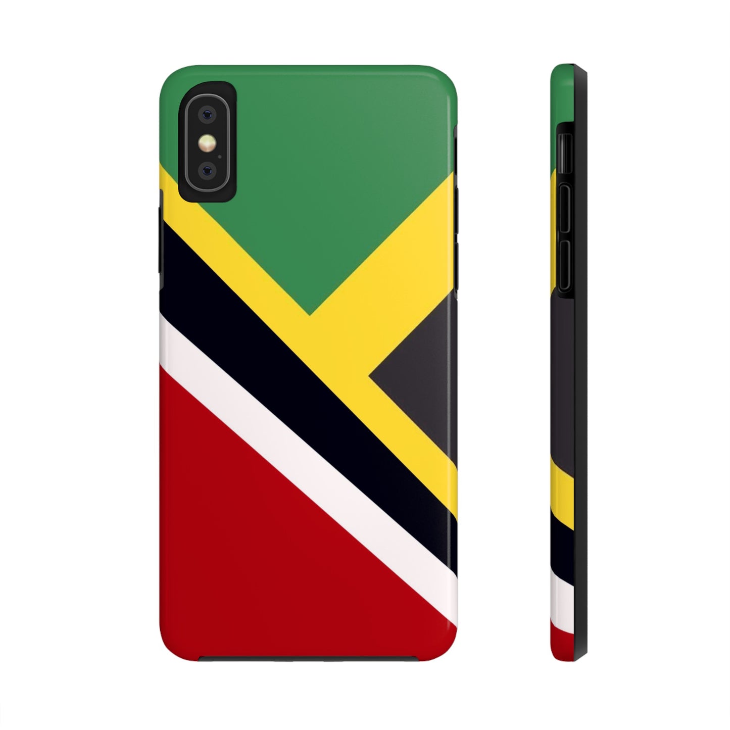 Jamaica Trinidad Flag Jamaican Trini Tough Phone Cases