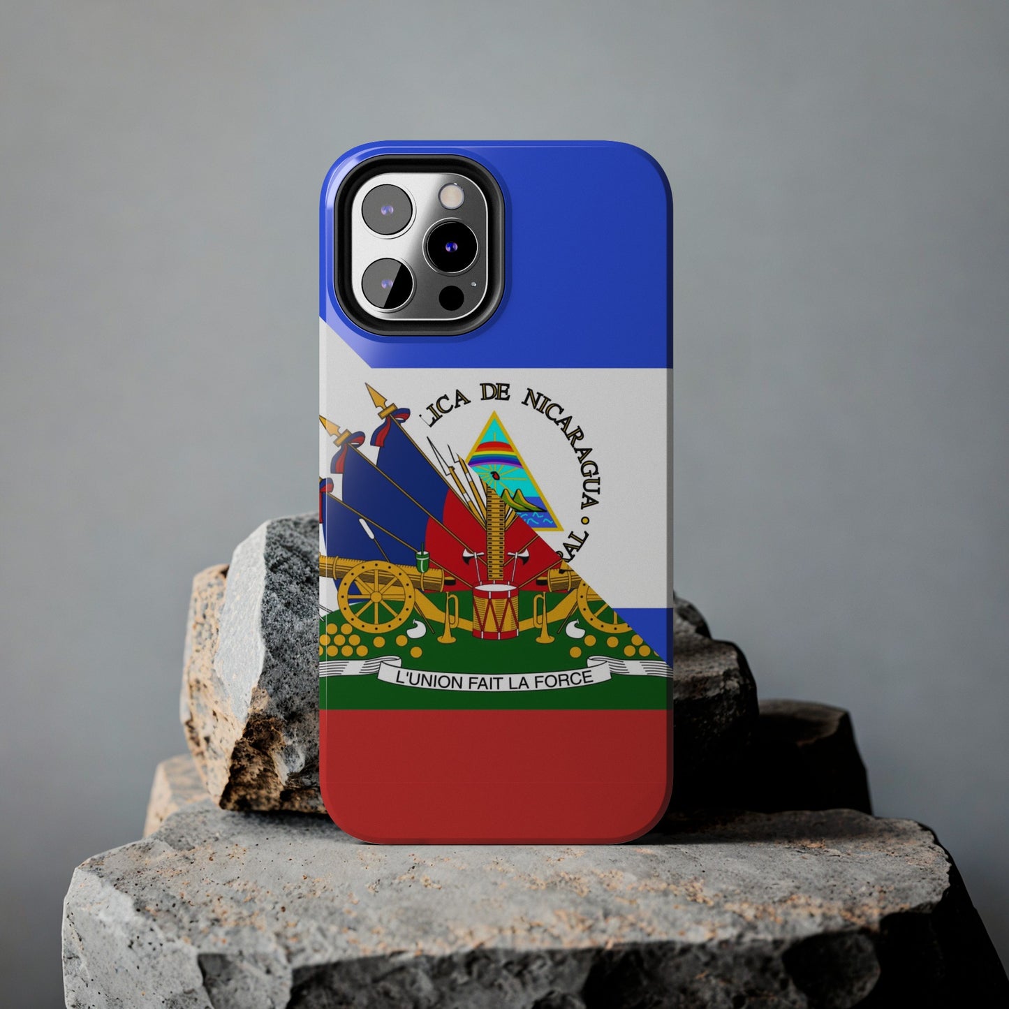 Haiti Nicaragua Flag Haitian Nicaraguan Tough Phone Cases