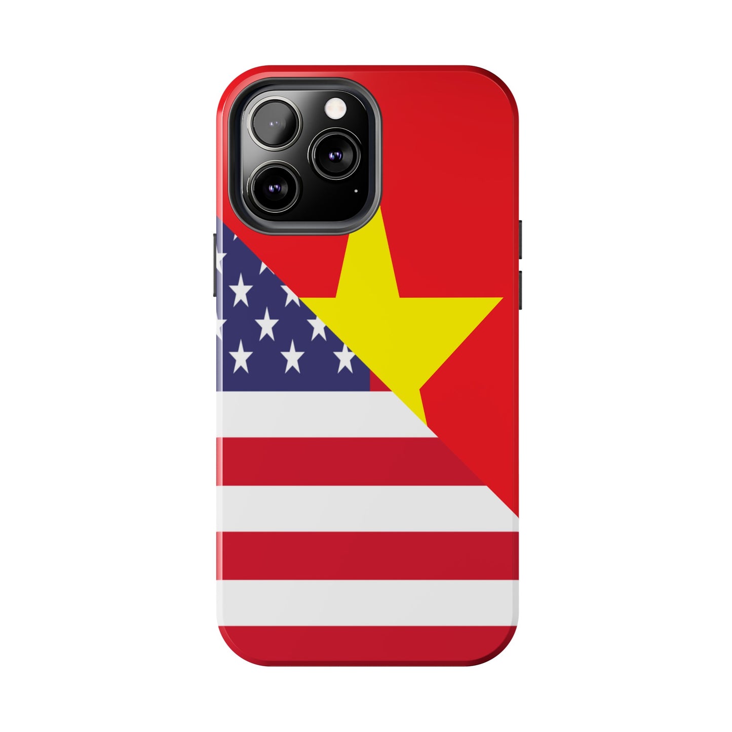 Vietnamese American Flag Half Vietnam USA Tough Phone Cases