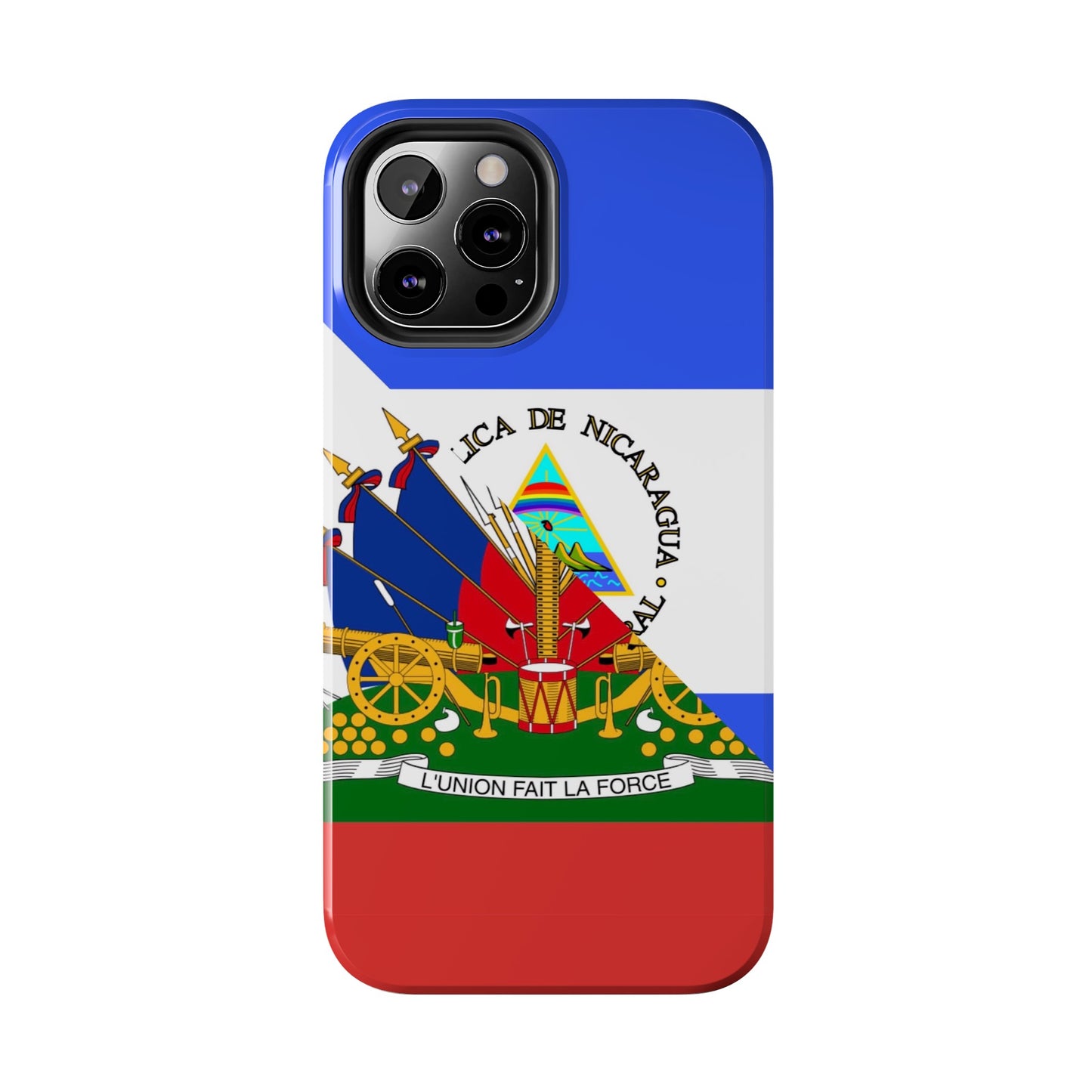 Haiti Nicaragua Flag Haitian Nicaraguan Tough Phone Cases