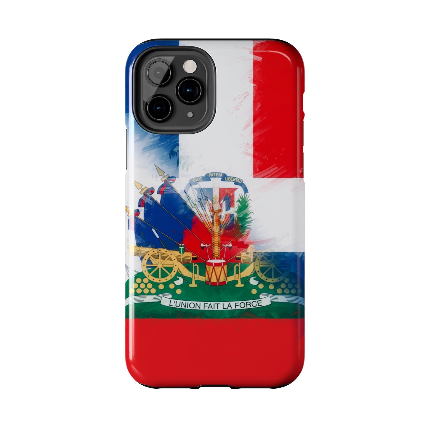 Haiti DR Flag Painted Haitian Dominican Tough Phone Cases