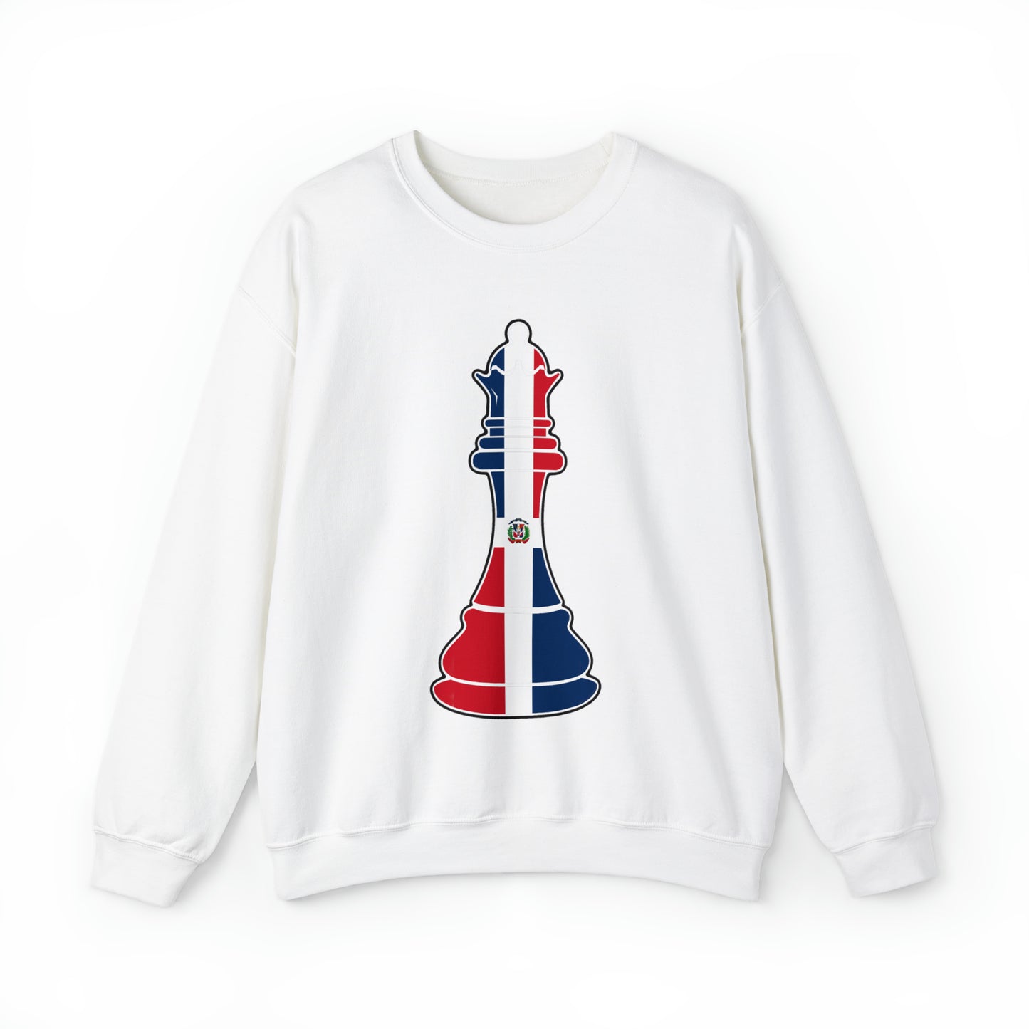 Dominican Republic Queen Flag Chess Piece DR Unisex Sweatshirt