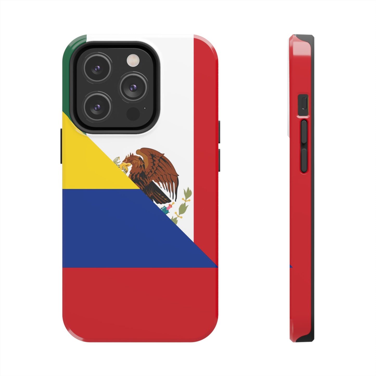 Mexican Colombian Flag Half Mexico Colombia Tough Phone Cases