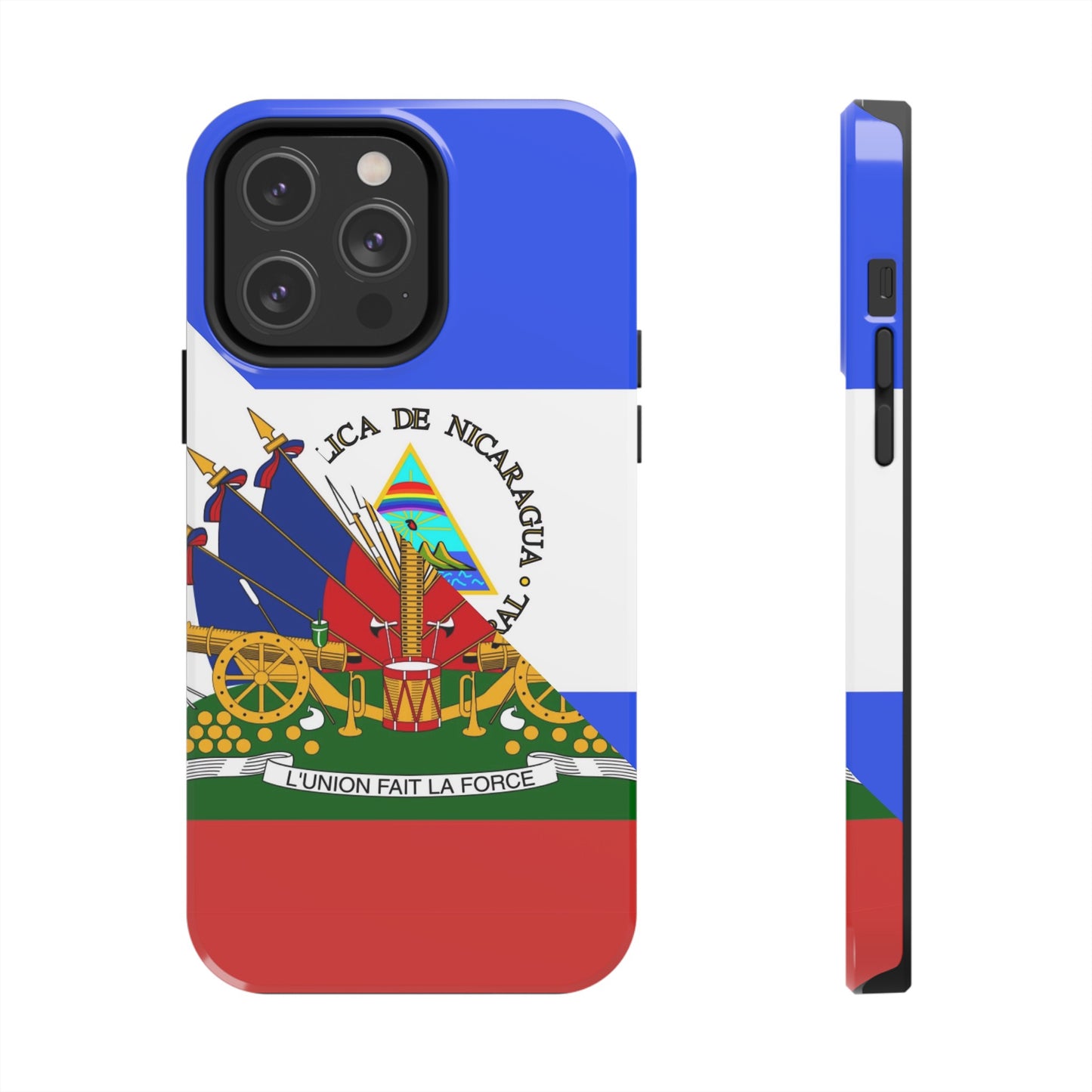 Haiti Nicaragua Flag Haitian Nicaraguan Tough Phone Cases