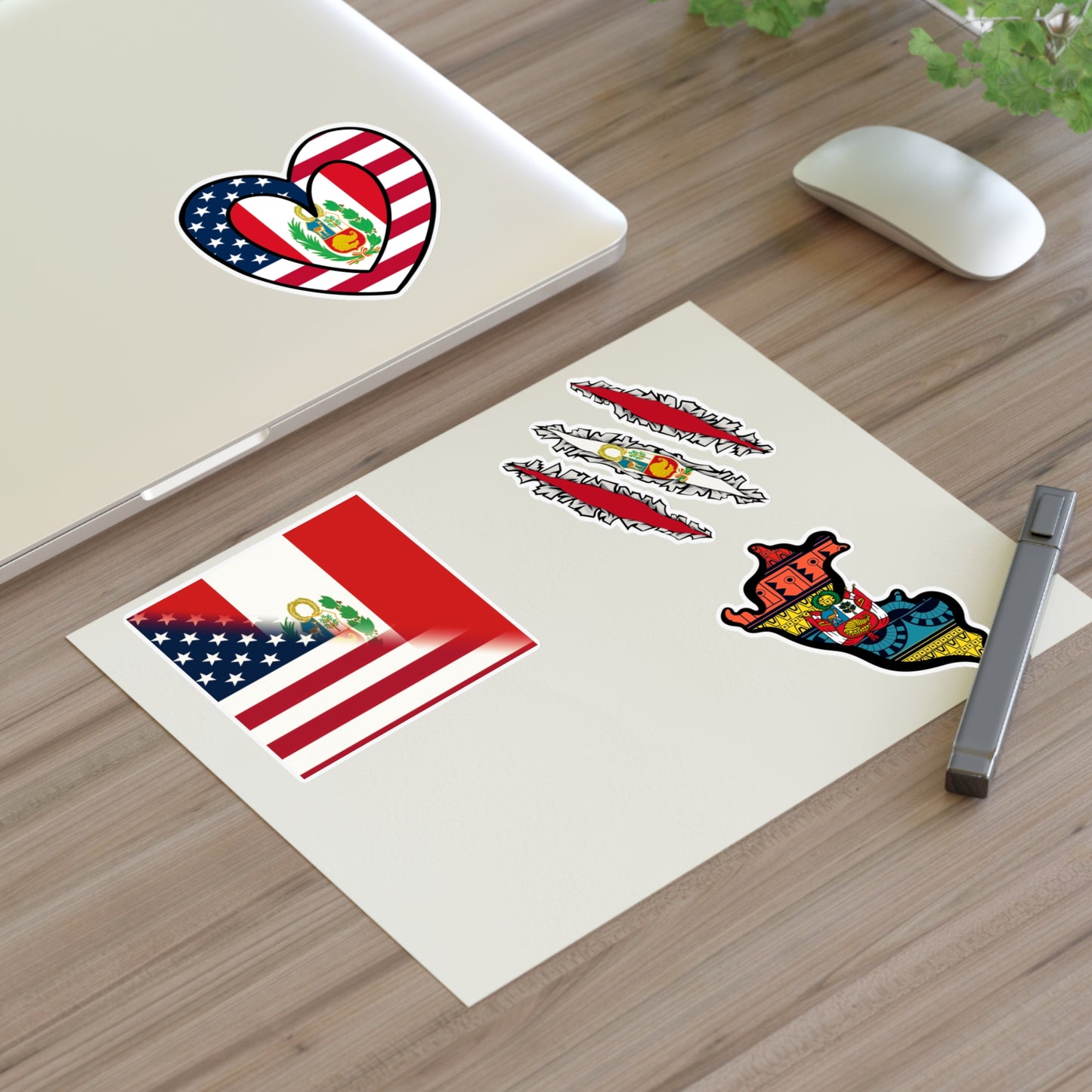 Peruvian Flag Sticker Sheets | Peru Stickers Pack