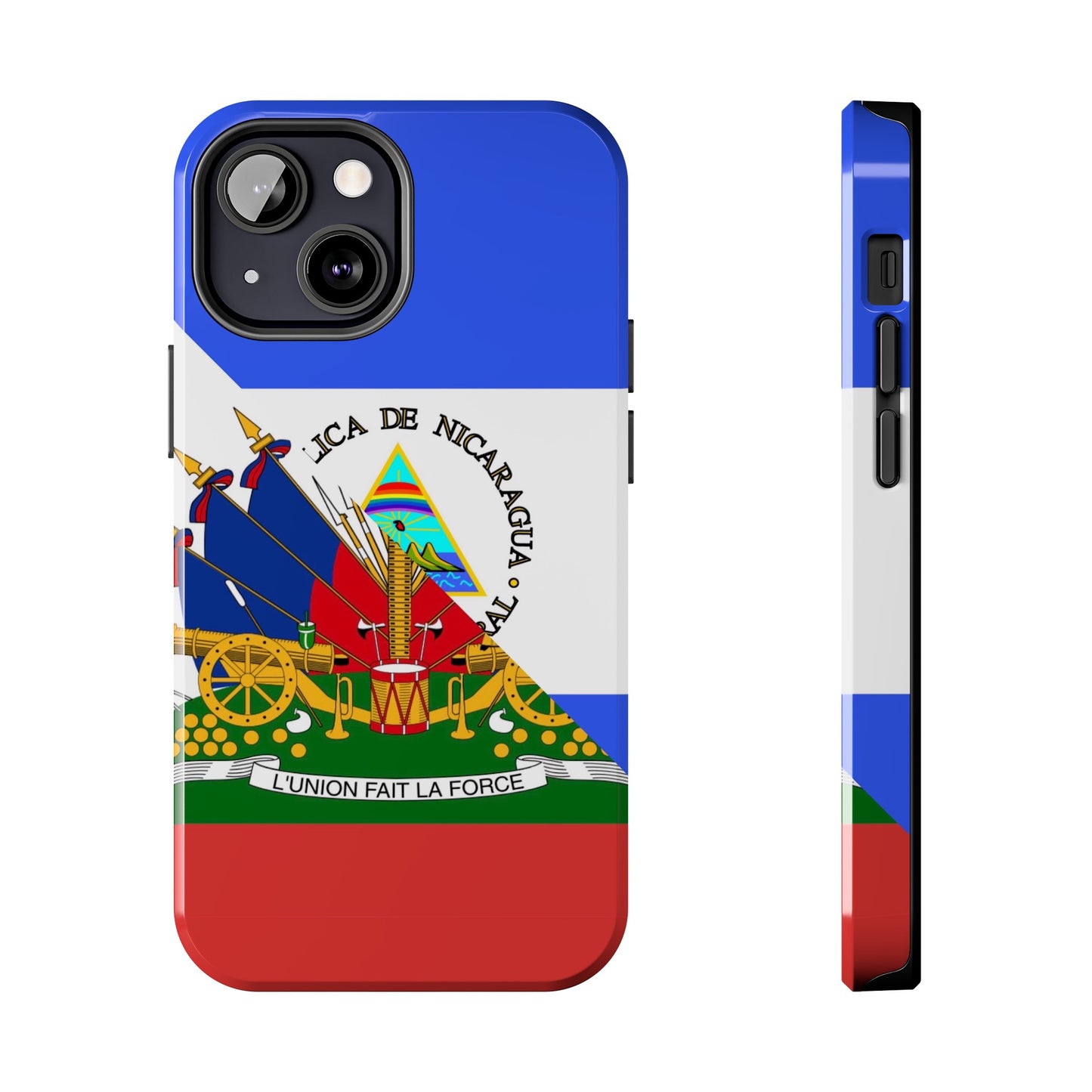 Haiti Nicaragua Flag Haitian Nicaraguan Tough Phone Cases