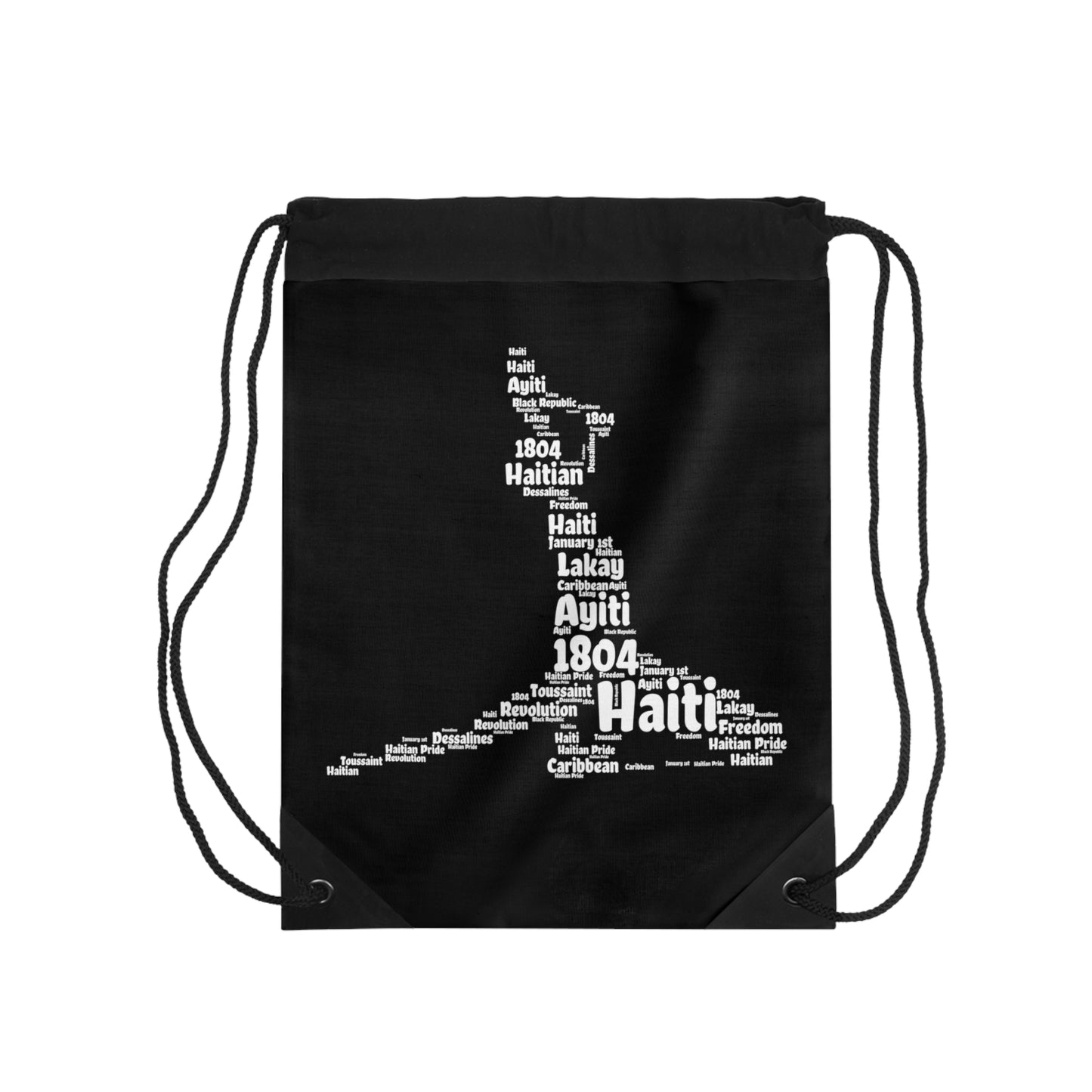 Neg Mawon Shapecloud Haitian Revolution Haiti Drawstring Bag