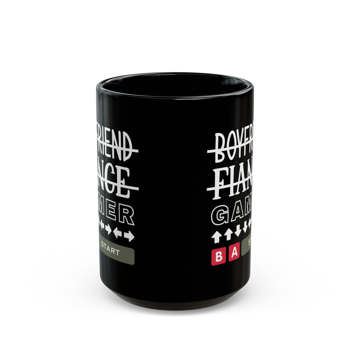 Boyfriend Fiance Gamer Black Mug (11oz, 15oz)