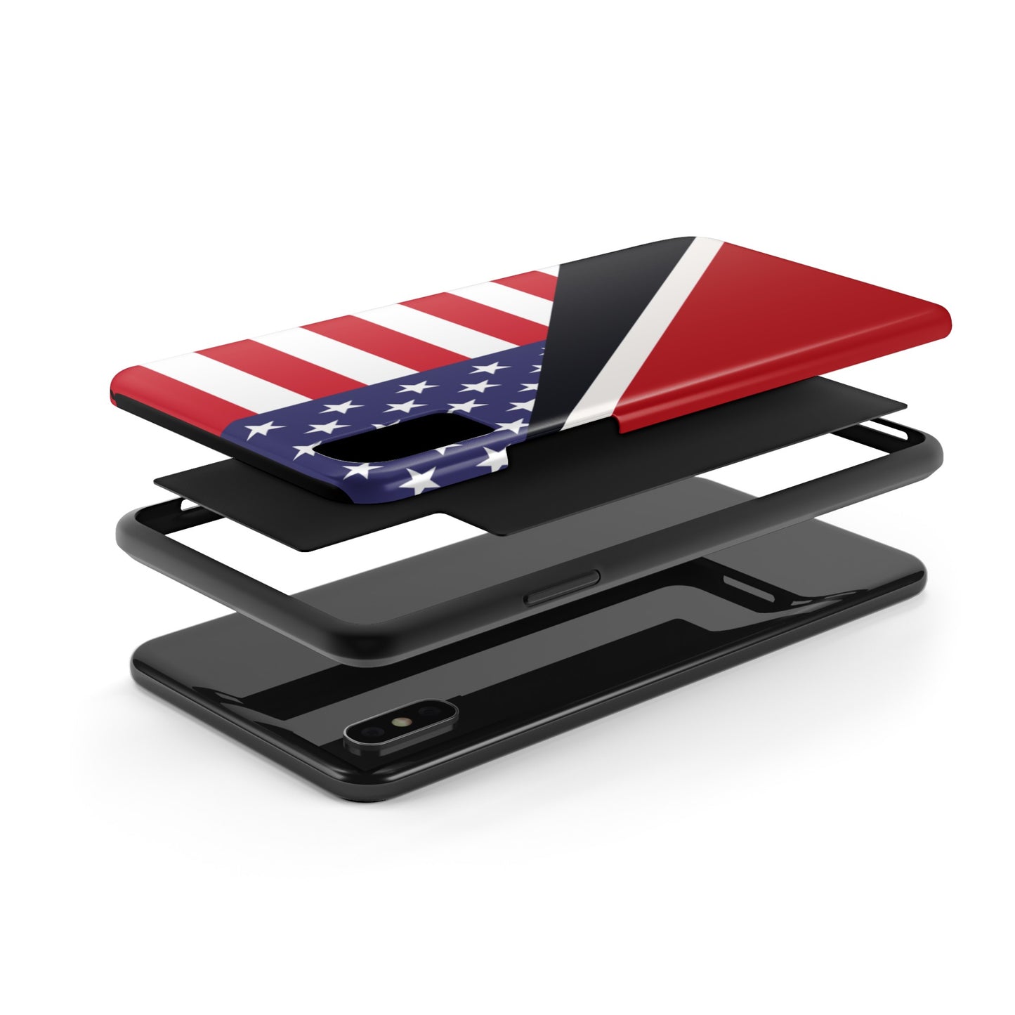 Trinidad American Flag Trini USA Tough Phone Cases