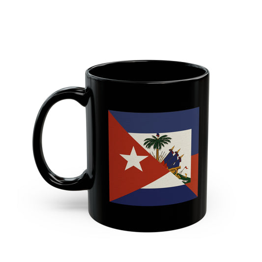 Haiti Cuba Flag Haitian Cuban Black Mug (11oz, 15oz)