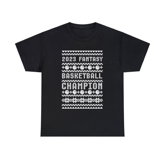 2023 Fantasy Basketball Champ Ugly Christmas T-Shirt | Unisex Tee Shirt