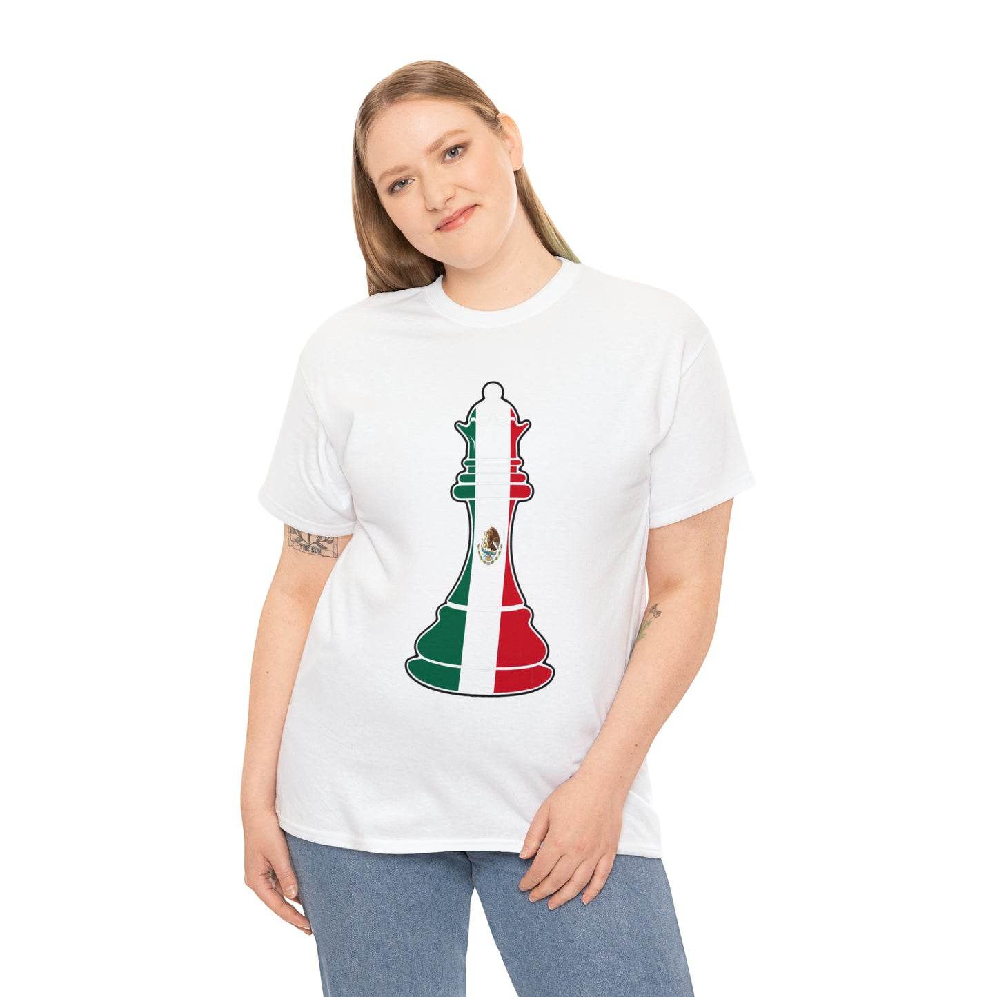 Mexican Queen Flag Chess Piece Mexico T-Shirt | Unisex Tee Shirt