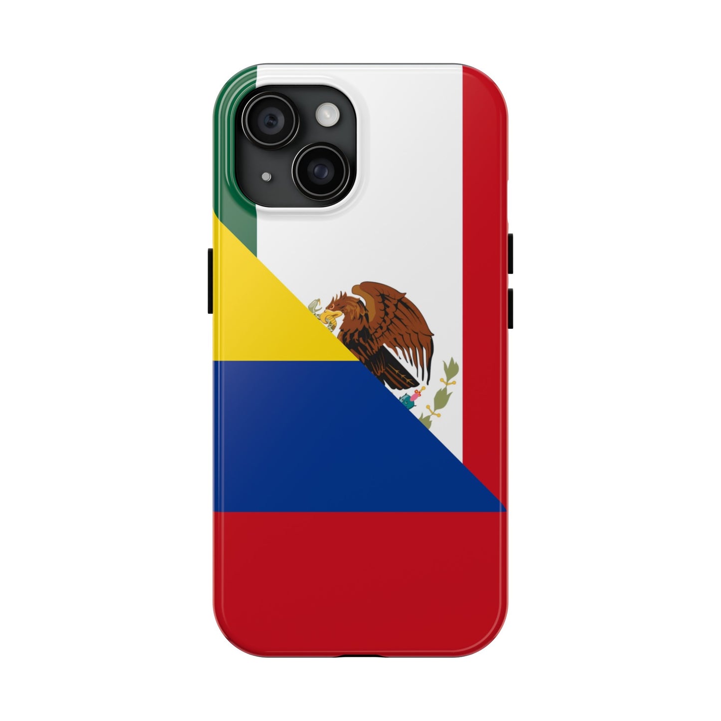 Mexican Colombian Flag Half Mexico Colombia Tough Phone Cases