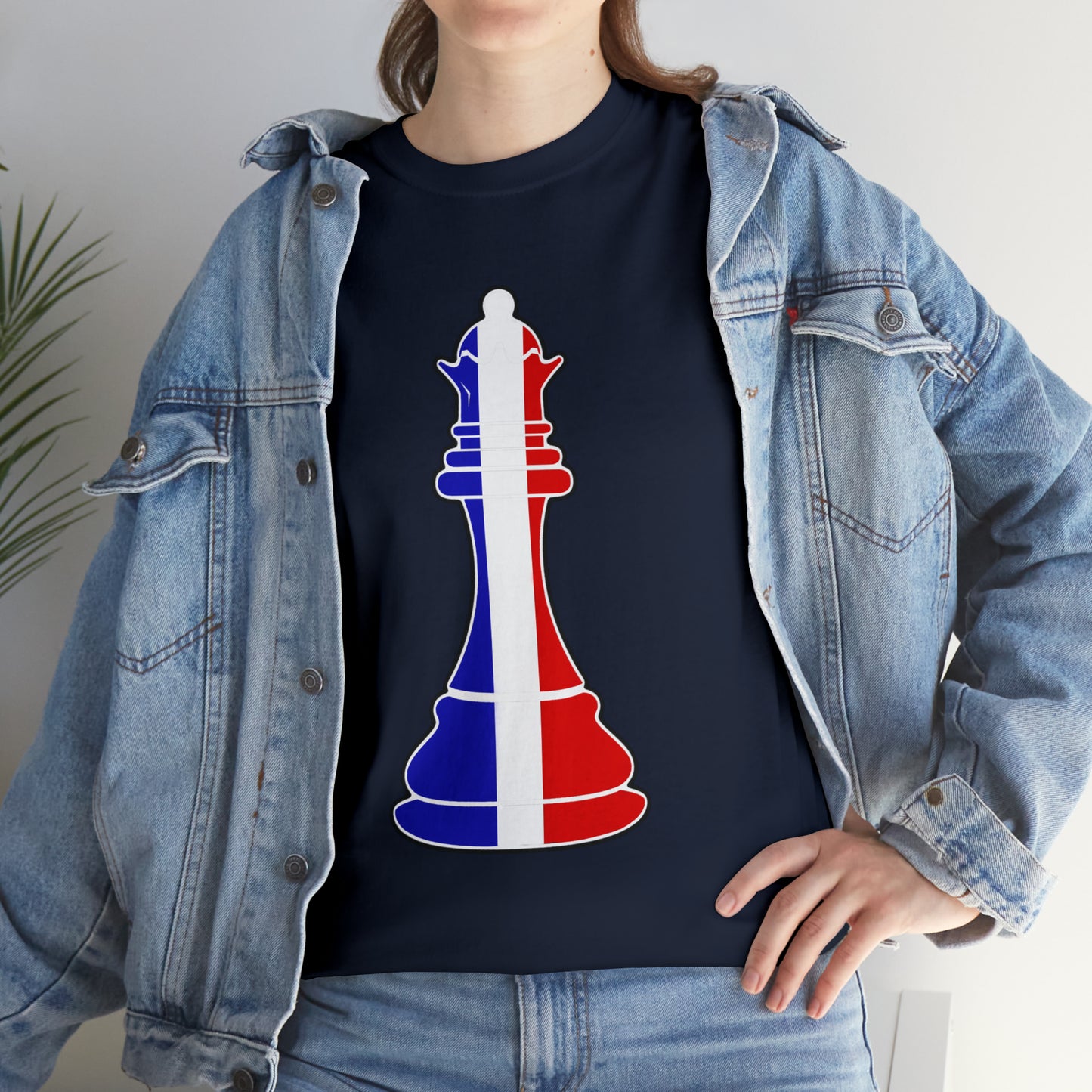 French Queen Flag Chess Piece France T-Shirt | Unisex Tee Shirt