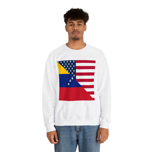 Venezuela American Flag Half Venezuelan USA Unisex Sweatshirt