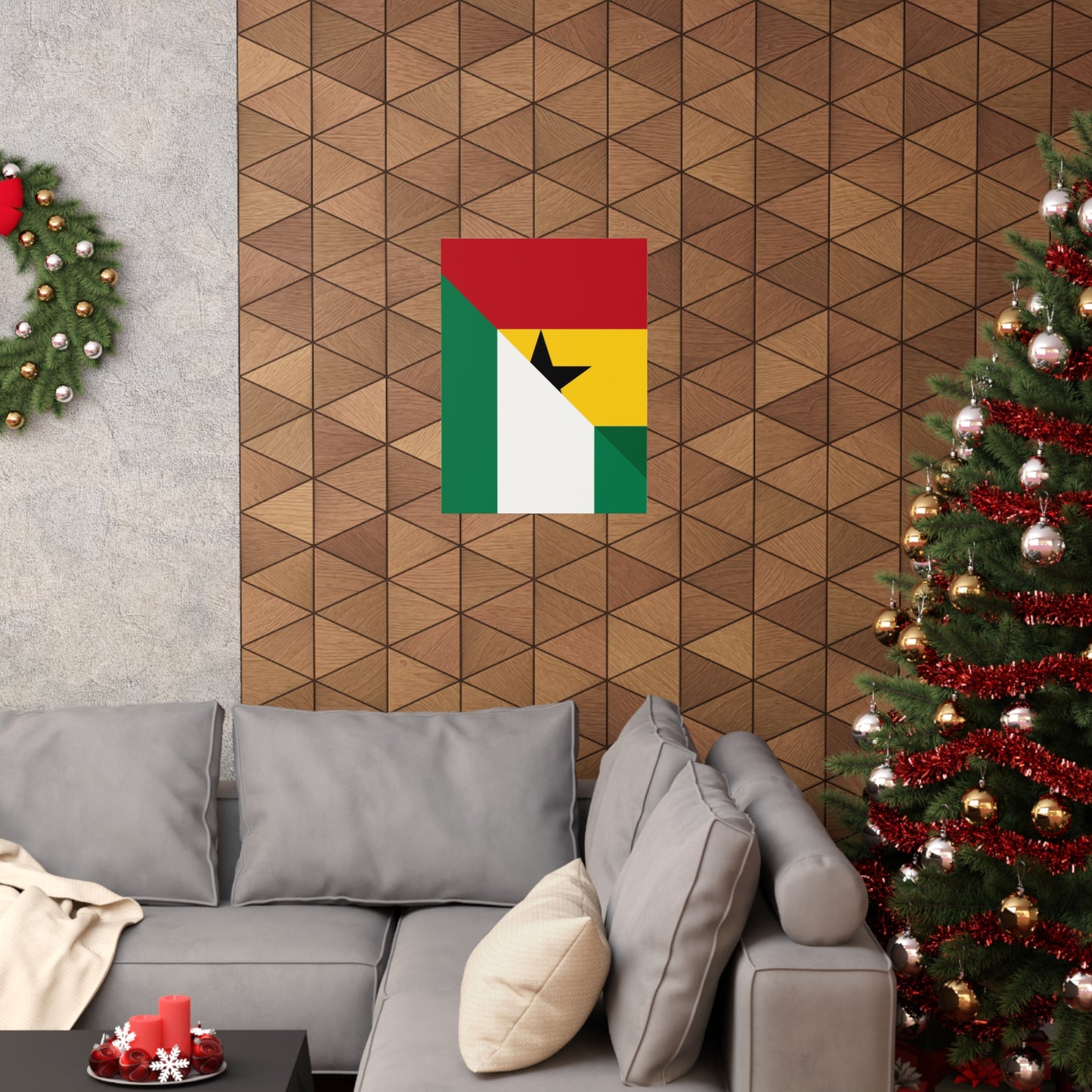 Nigerian Ghanaian Flag Nigeria Ghana Naija Premium Matte Poster