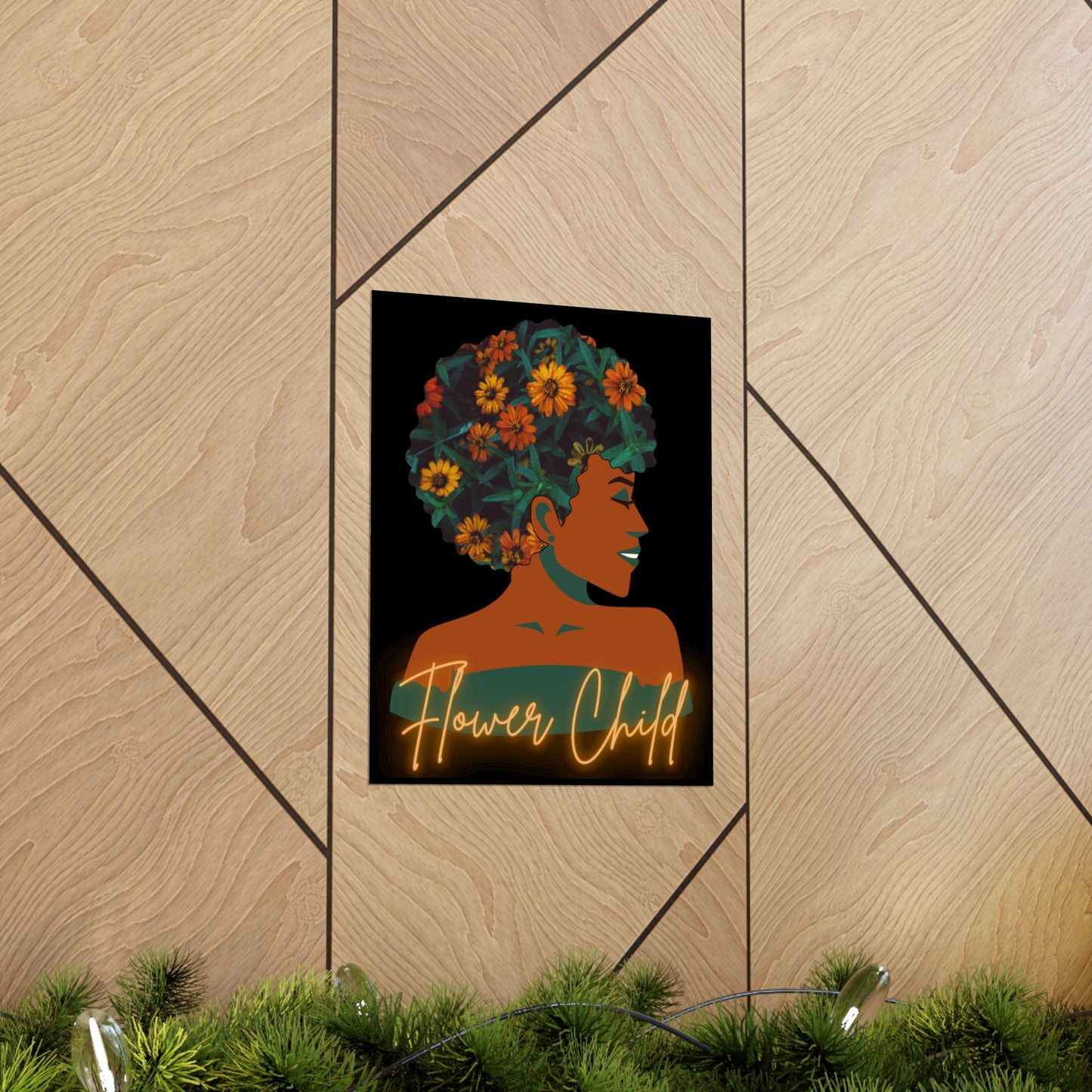 Flower Child |Earth Lady  Premium Matte Poster