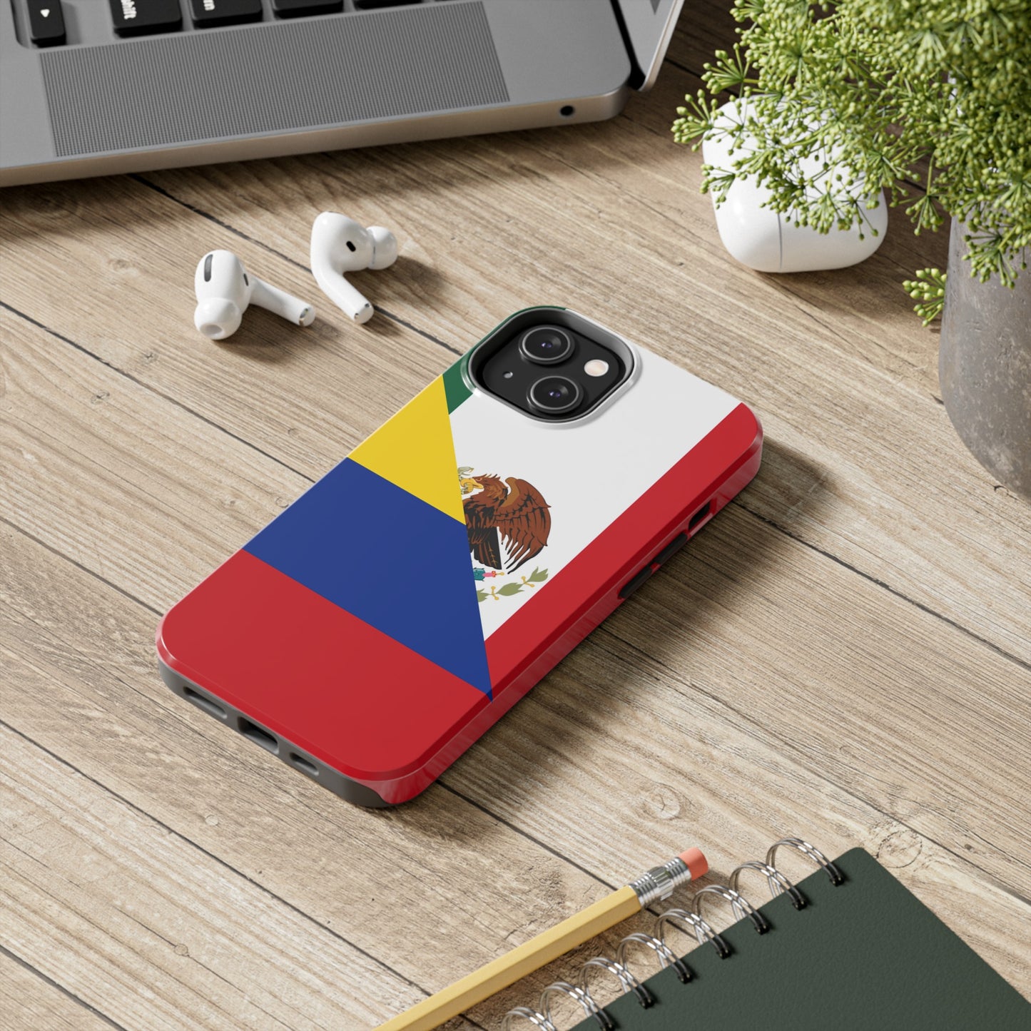 Mexican Colombian Flag Half Mexico Colombia Tough Phone Cases